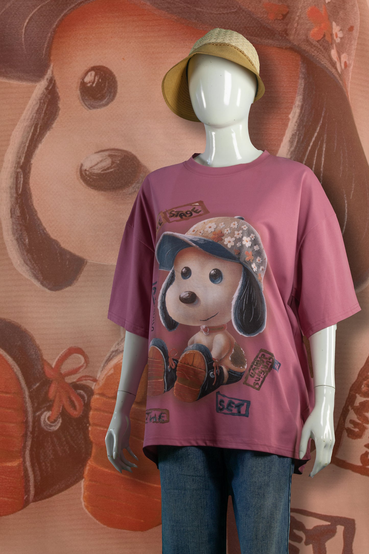 T-Shirt Motif Snoopy Adorable