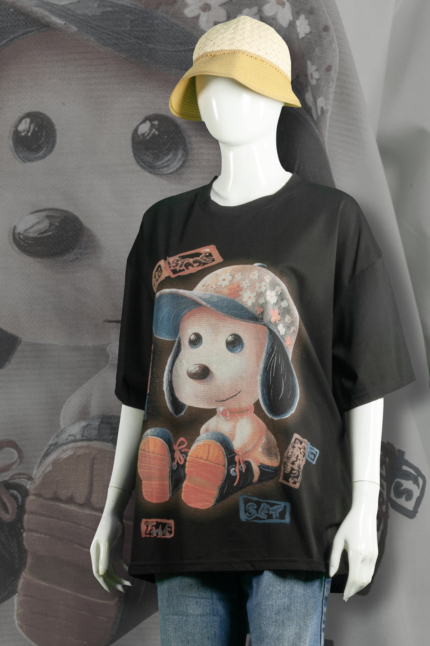 T-Shirt Motif Snoopy Adorable
