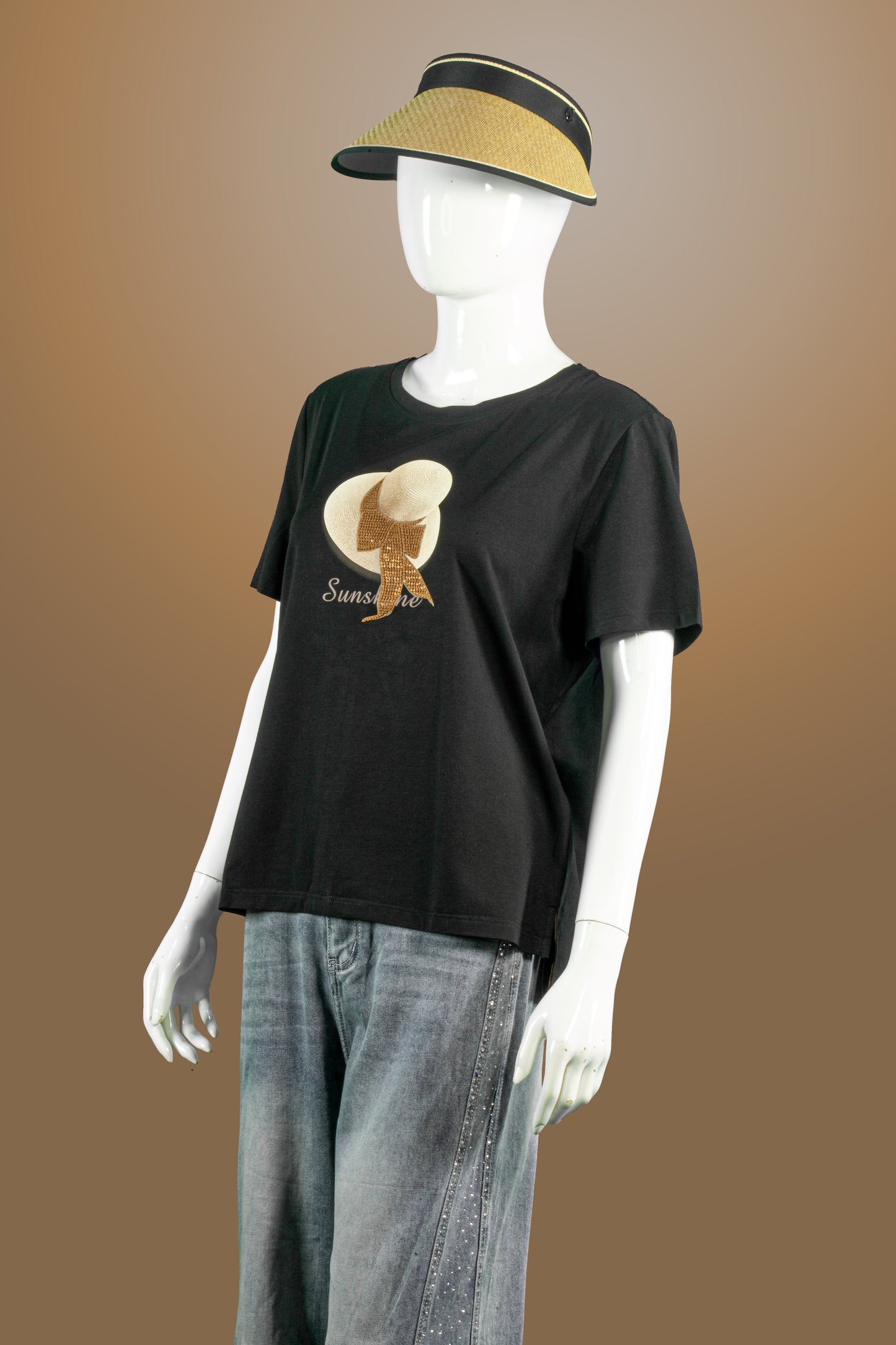 T-Shirt Tencel Motif Topi