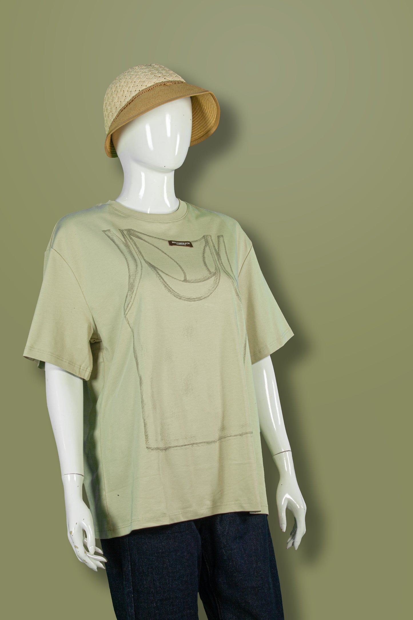 T-Shirt Tencel Motif Kaos