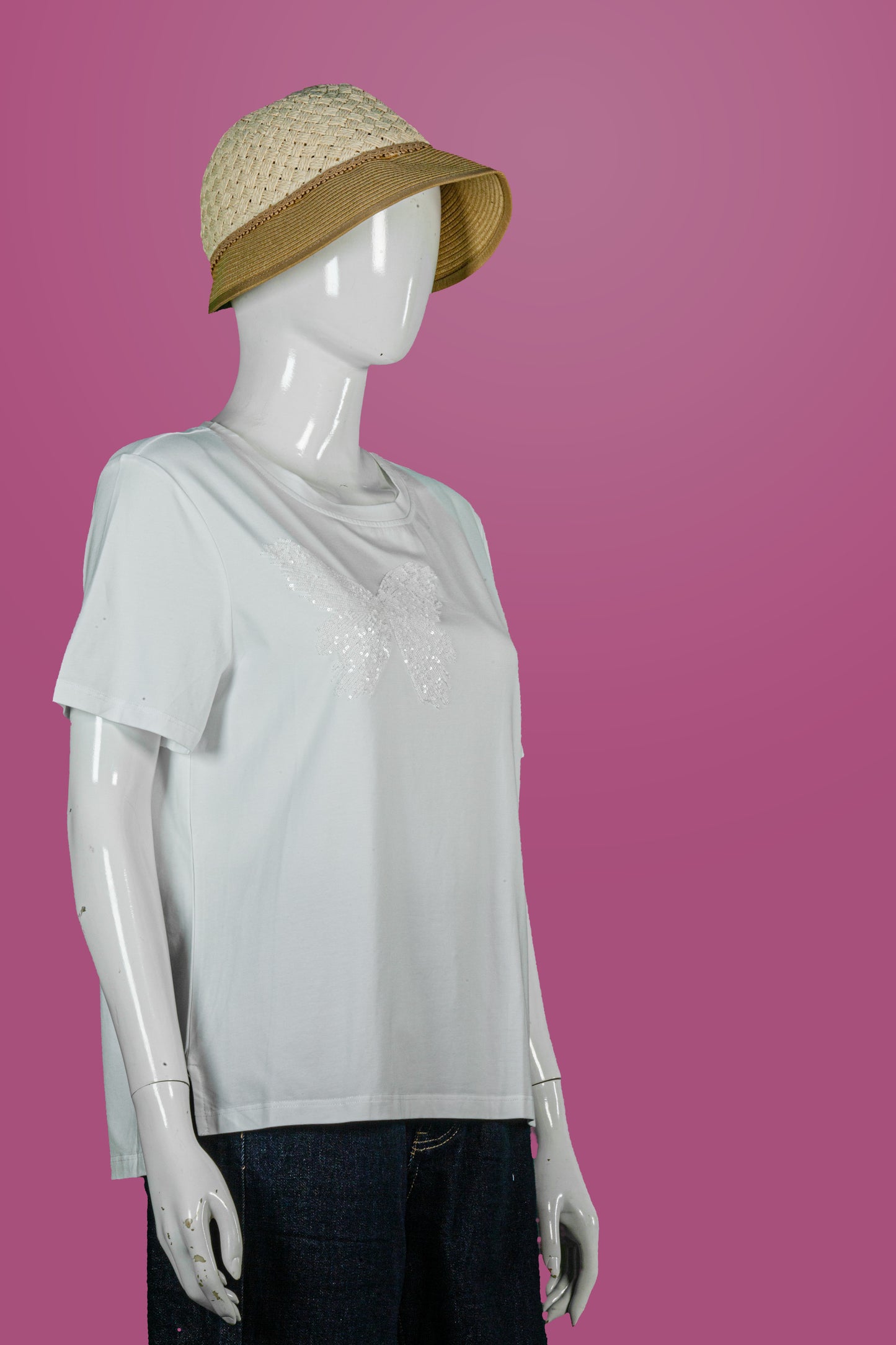 T-Shirt Tencel Motif Kupu2