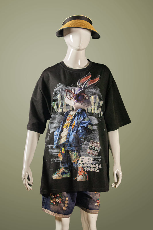 T-Shirt Premium Motif Cool Bunny