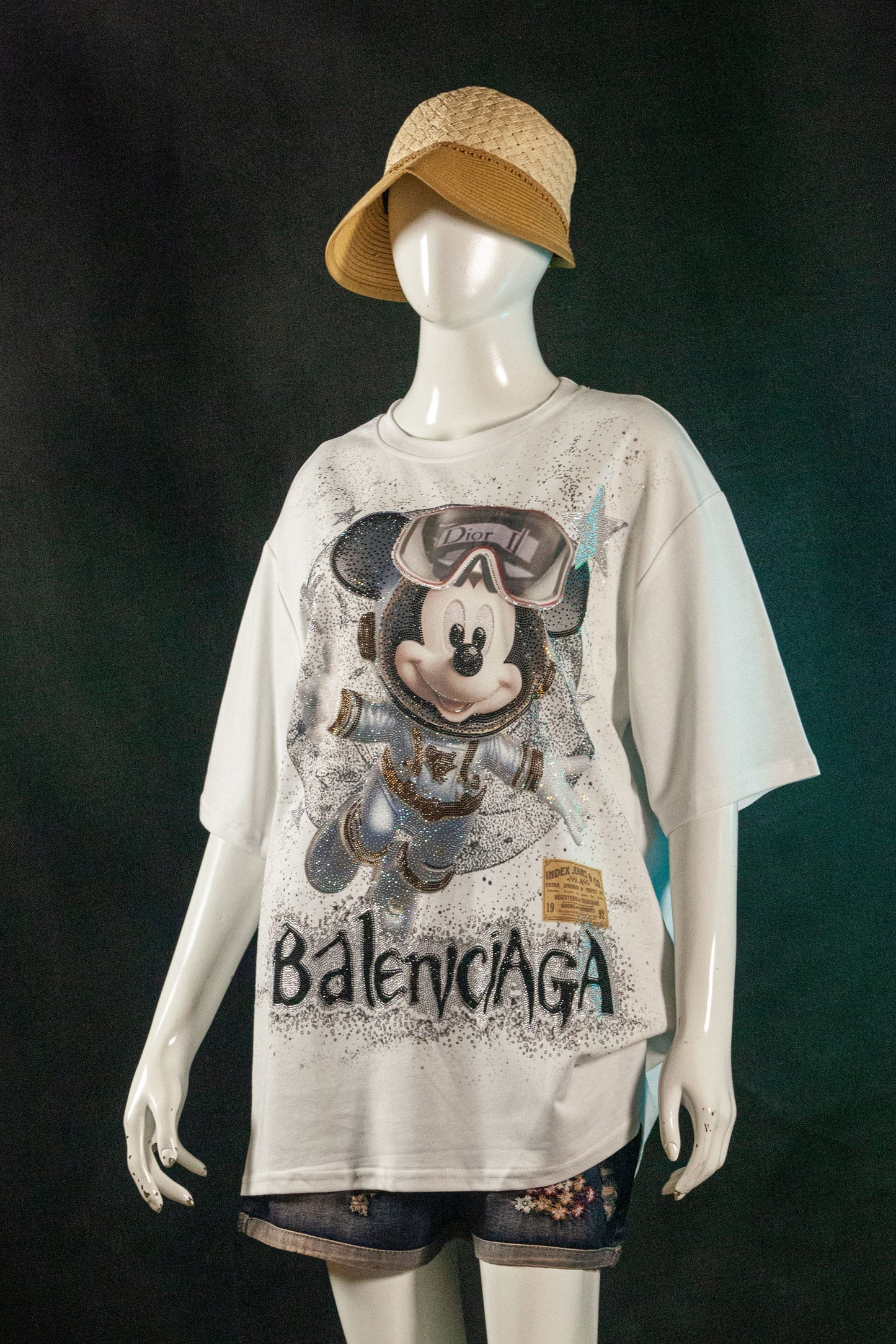 T-Shirt Premium Motif Mickey in Space