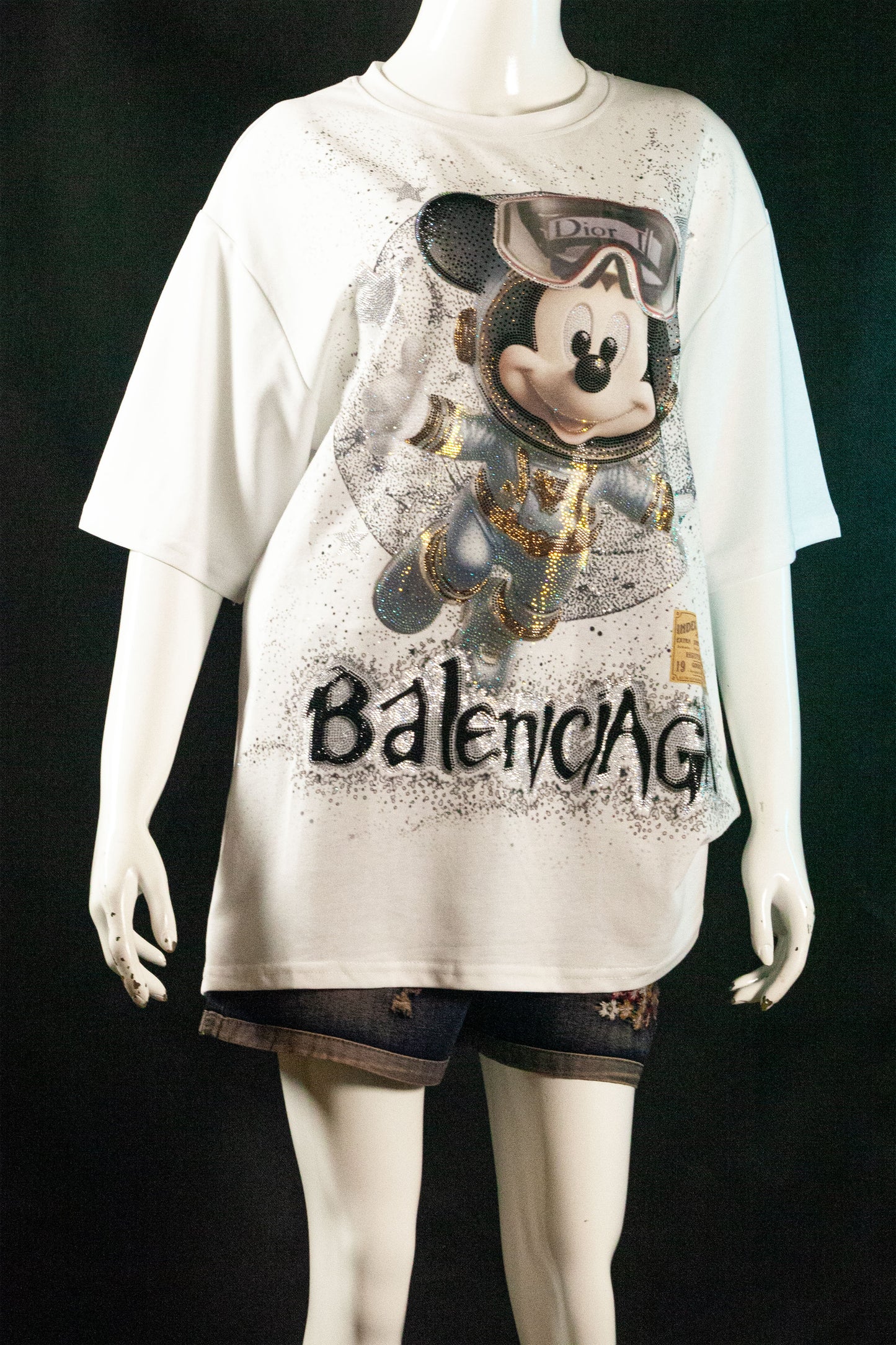 T-Shirt Premium Motif Mickey in Space