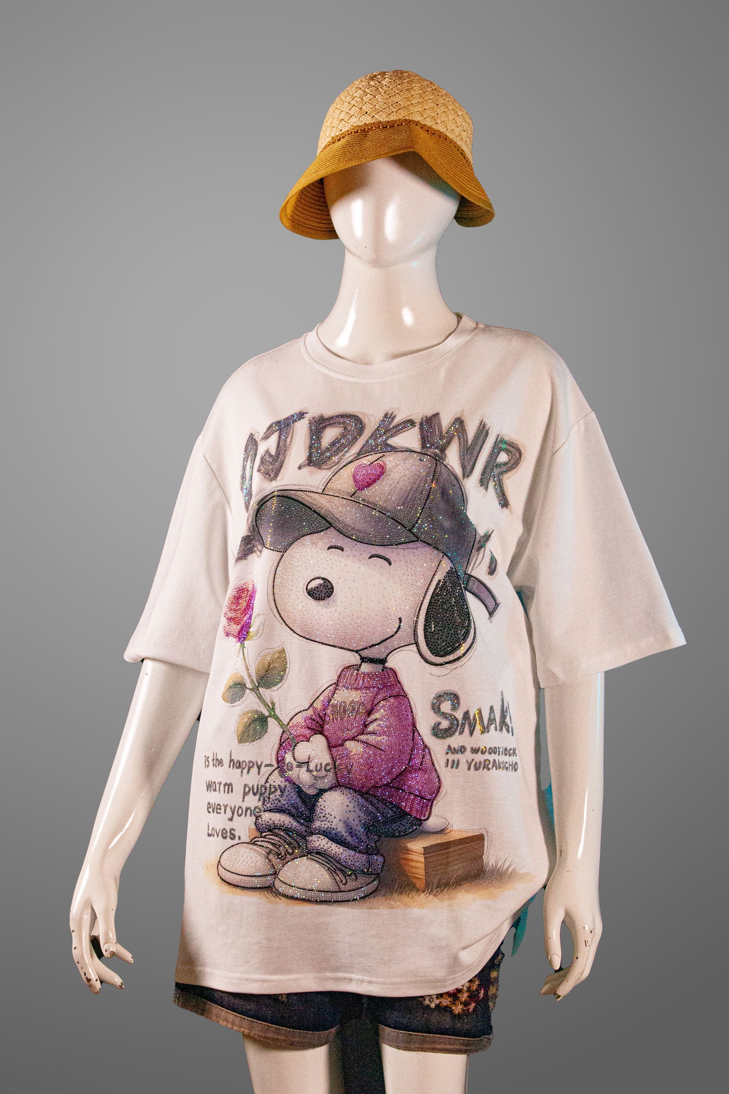 T-Shirt Premium Motif Snoopy Oppa