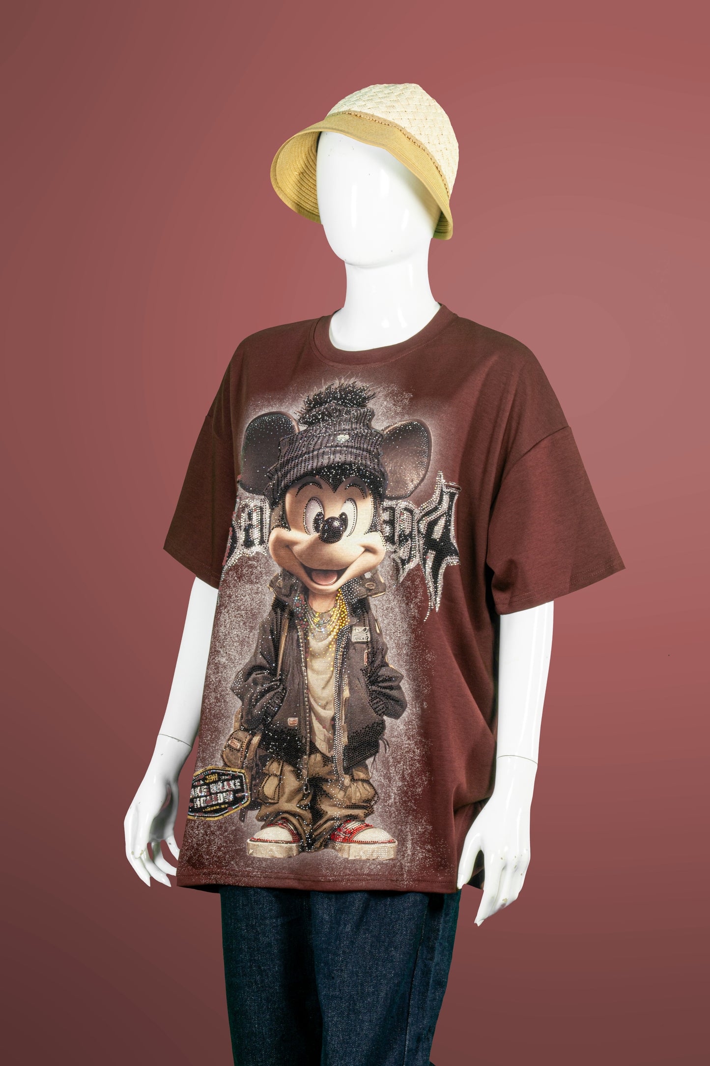 T-Shirt Premium Motif Hiphop Mickey