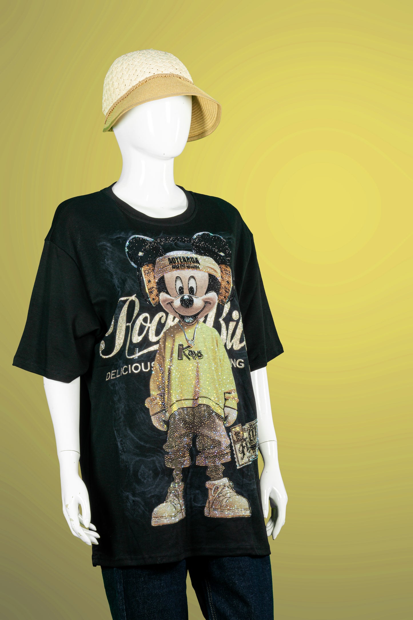 T-Shirt Premium Motif Mickey Rockbilly