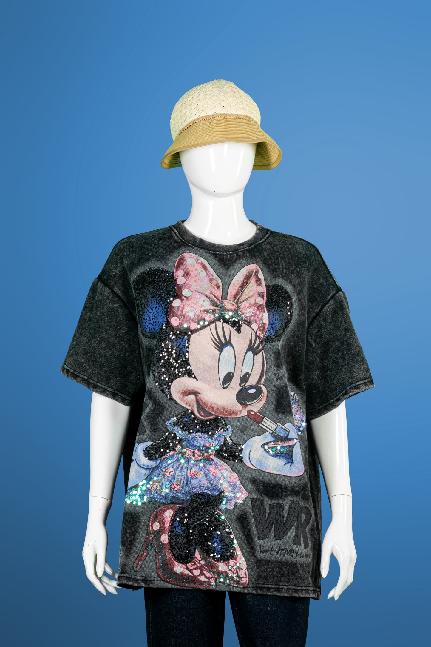 T-Shirt Premium Motif Minnie Lipstik