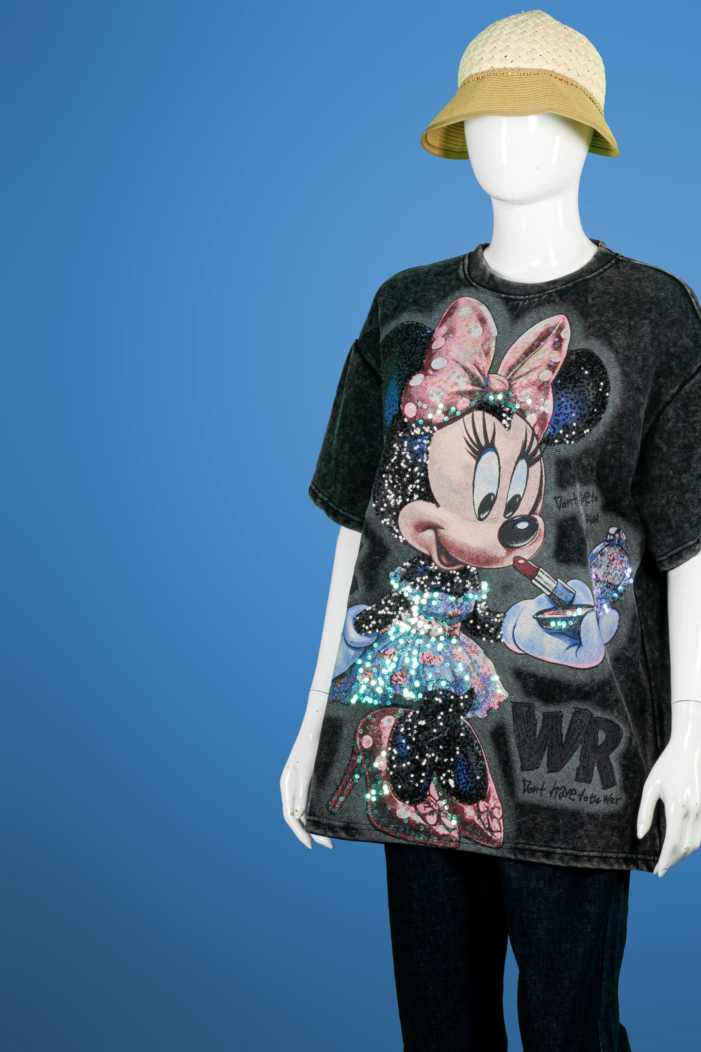 T-Shirt Premium Motif Minnie Lipstik