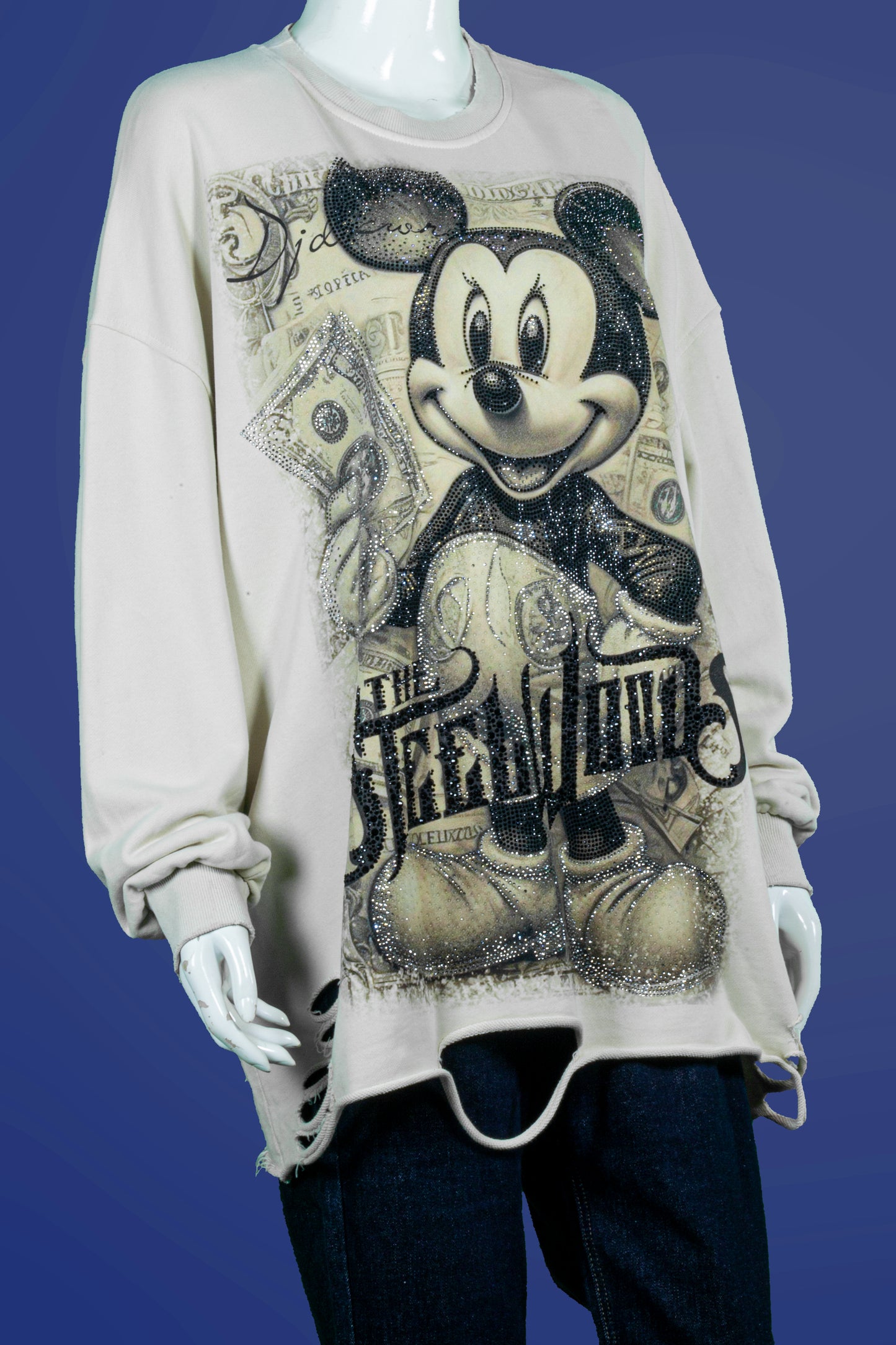 T-Shirt Tangan Panjang Premium Motif Mickey Steel Woods