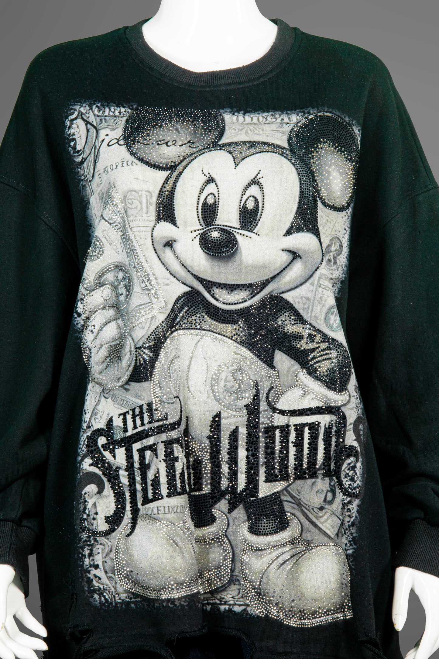 T-Shirt Tangan Panjang Premium Motif Mickey Steel Woods