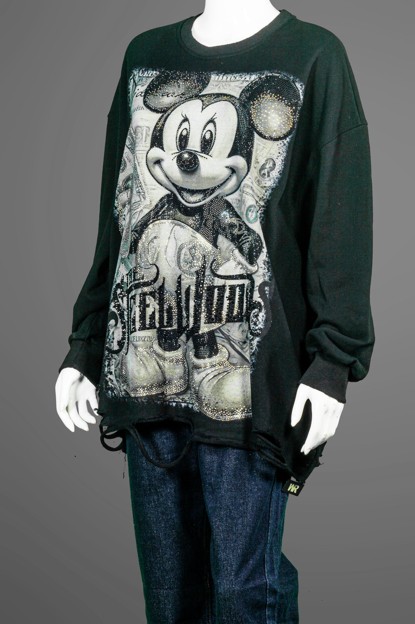 T-Shirt Tangan Panjang Premium Motif Mickey Steel Woods