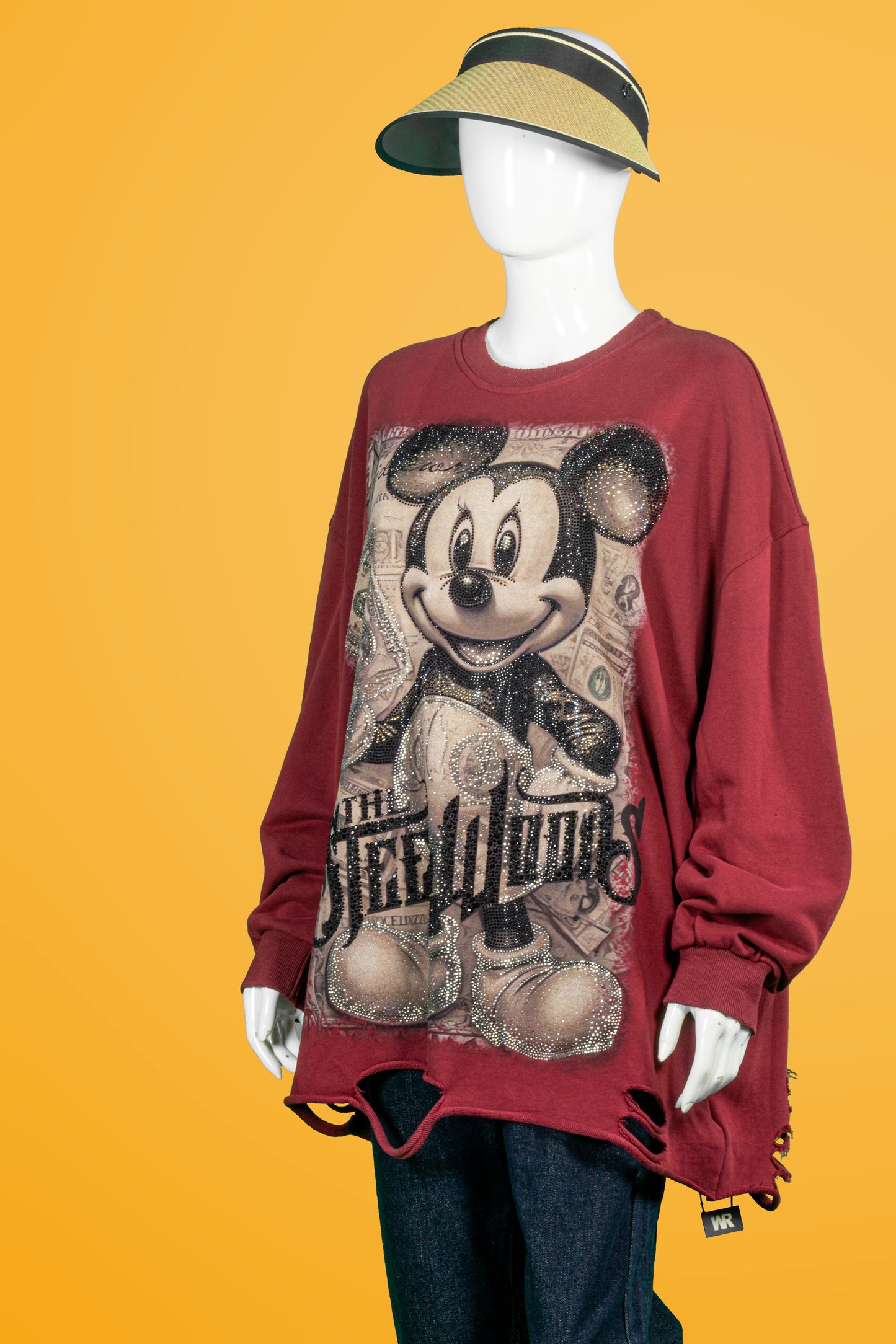T-Shirt Tangan Panjang Premium Motif Mickey Steel Woods