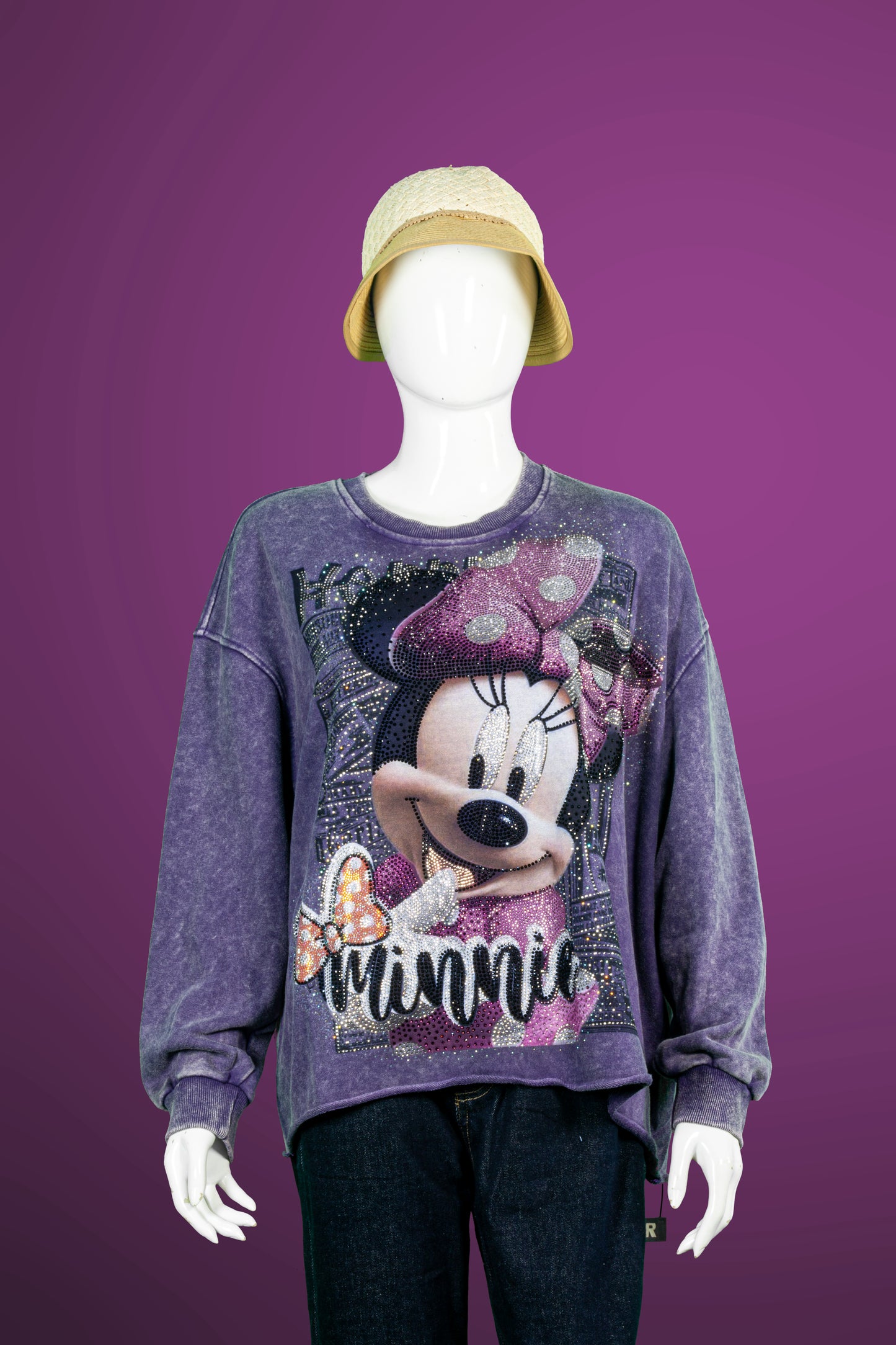 T-Shirt Tangan Panjang Premium Motif Minnie Pita