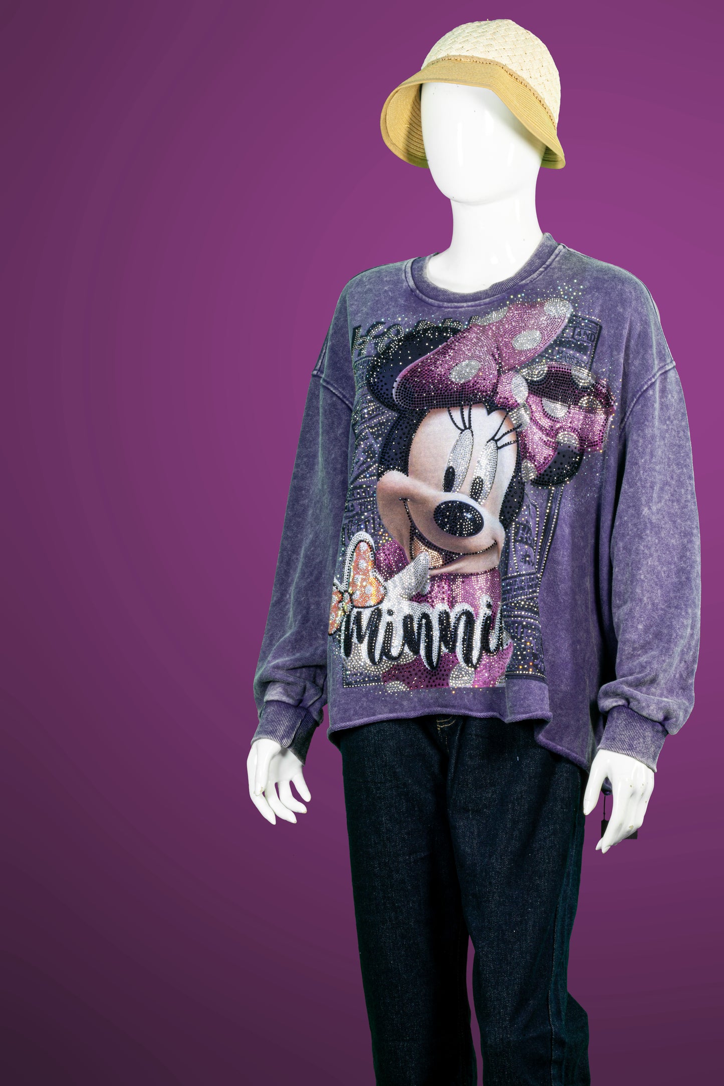 T-Shirt Tangan Panjang Premium Motif Minnie Pita