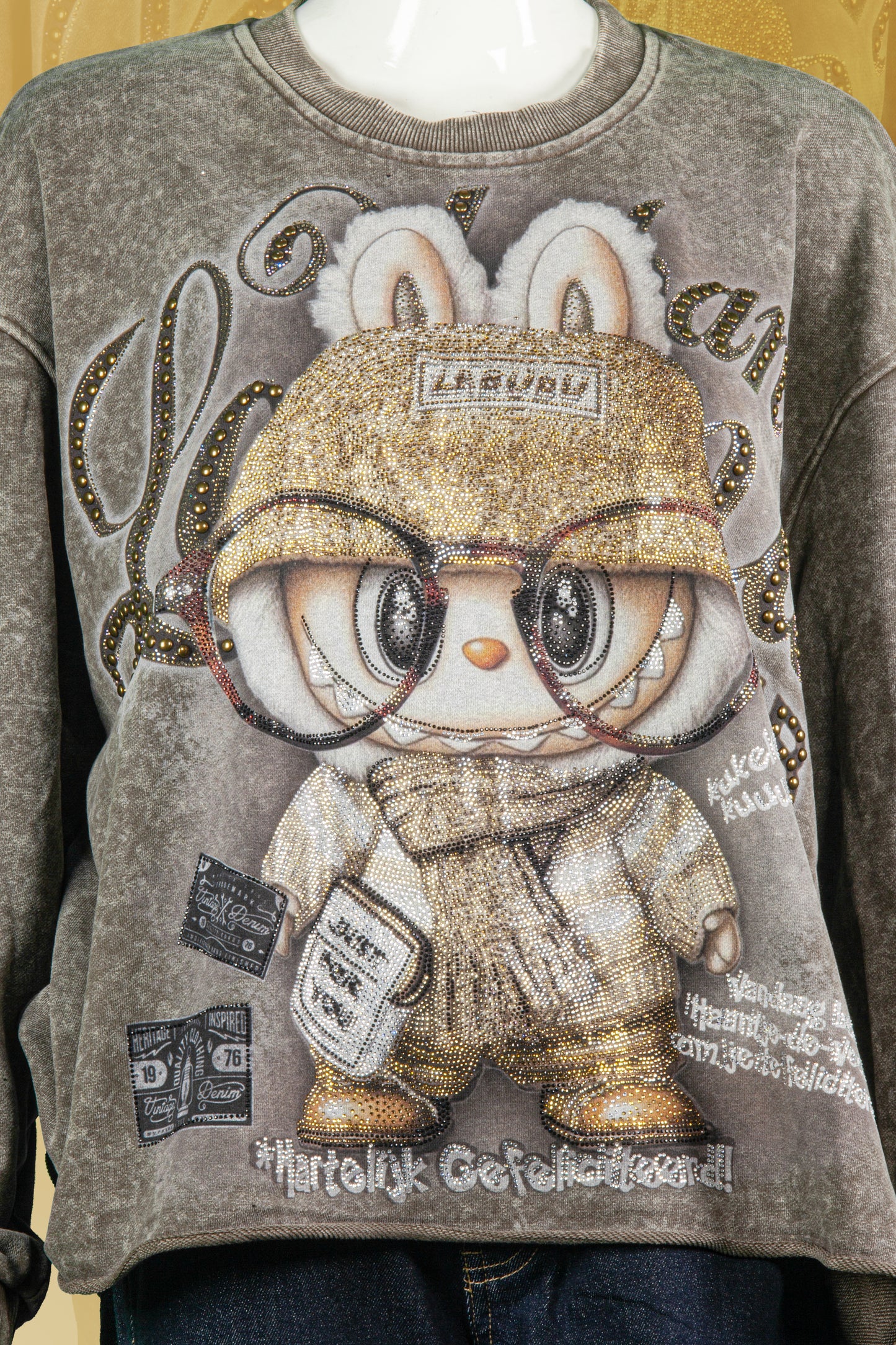 T-Shirt Tangan Panjang Premium Motif Labubu