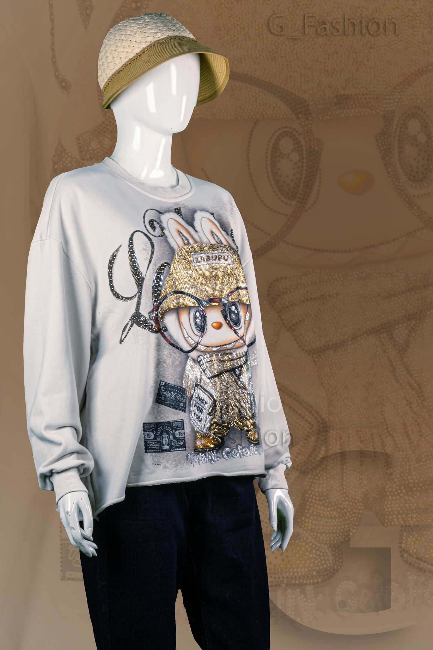 T-Shirt Tangan Panjang Premium Motif Labubu