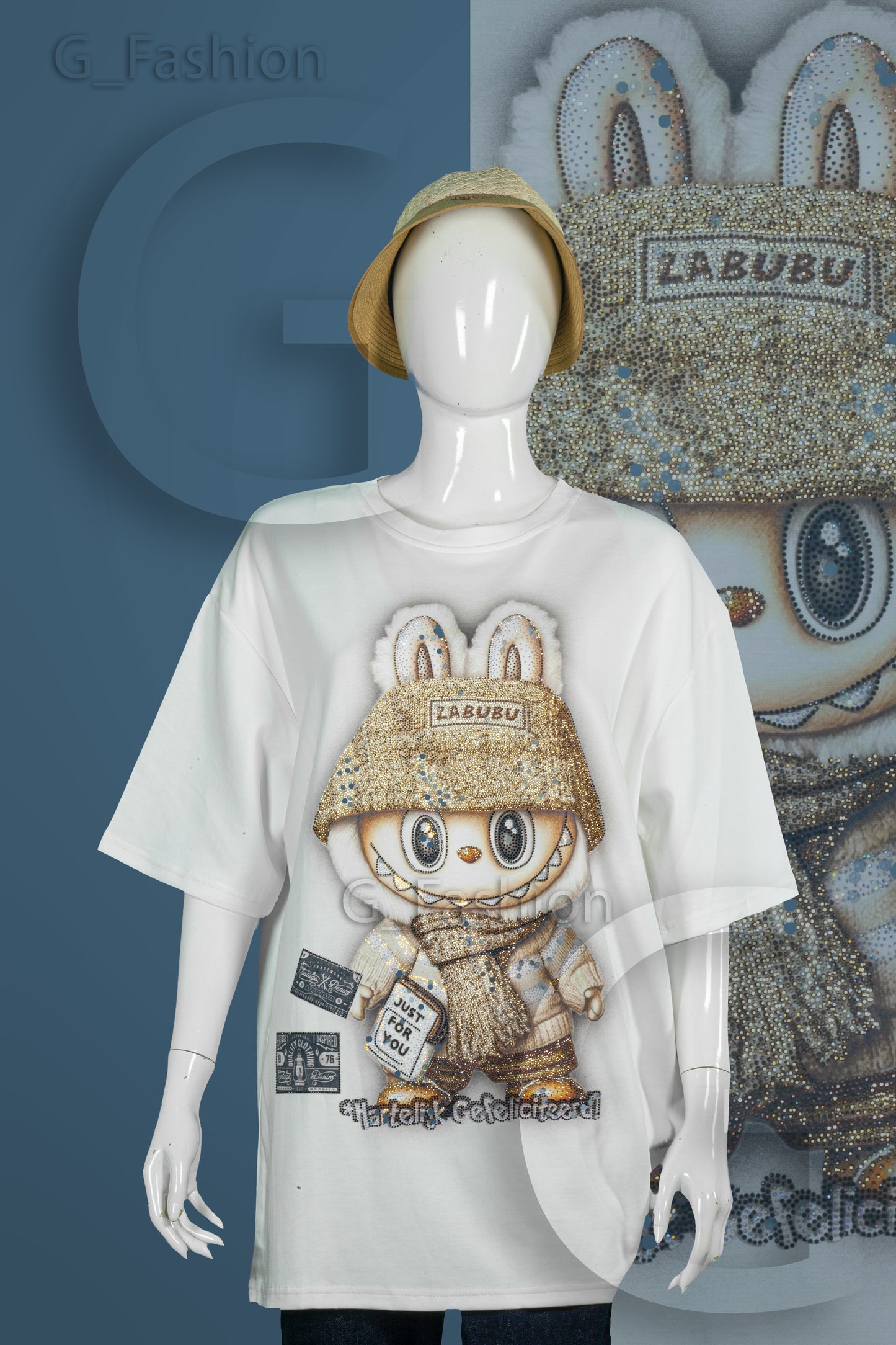 T-Shirt Premium Motif Labubu Syal