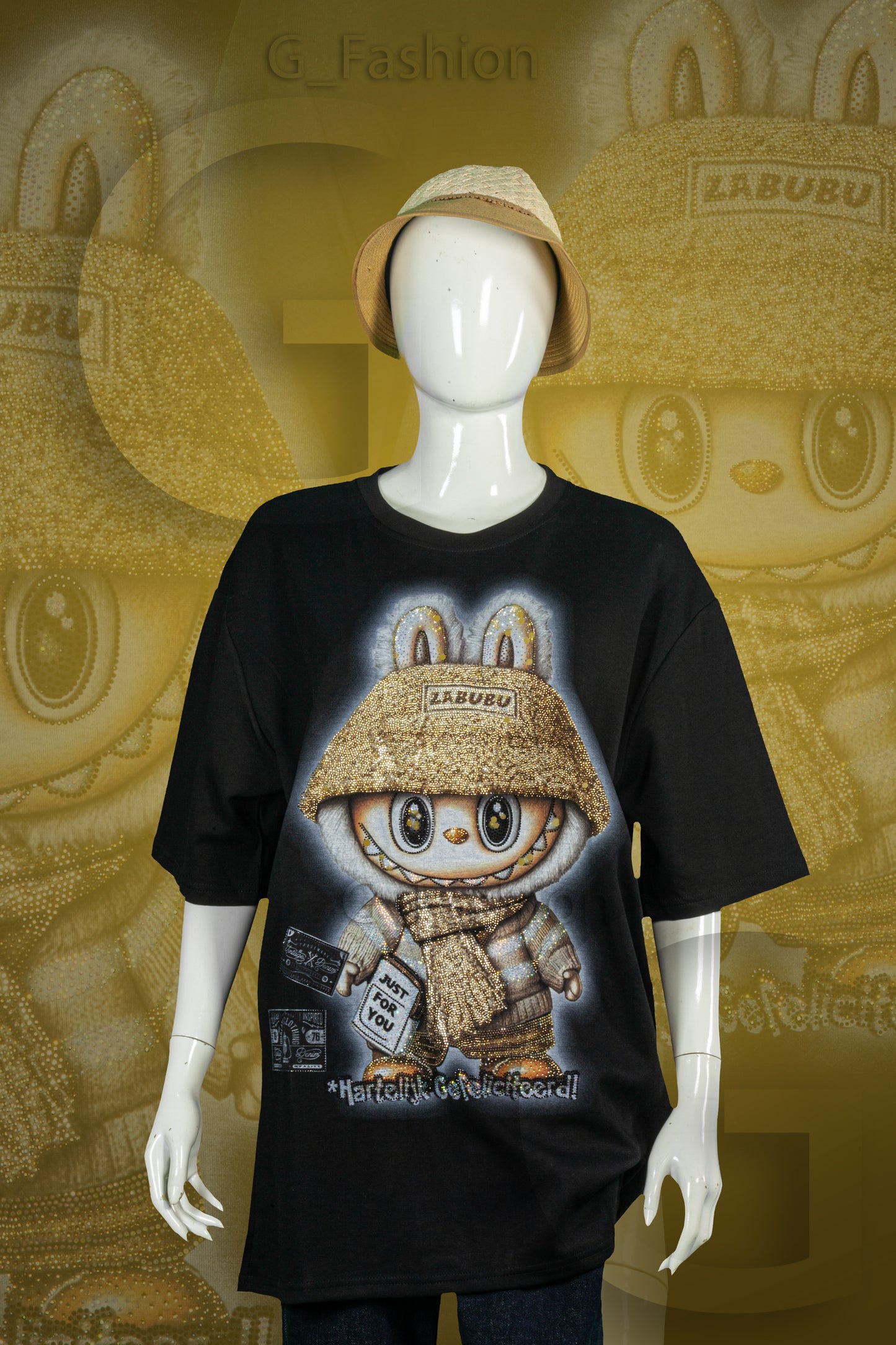 T-Shirt Premium Motif Labubu Syal