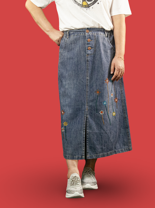 Rok Panjang Soft Jeans