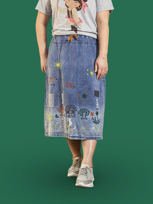 Rok Panjang Soft Jeans