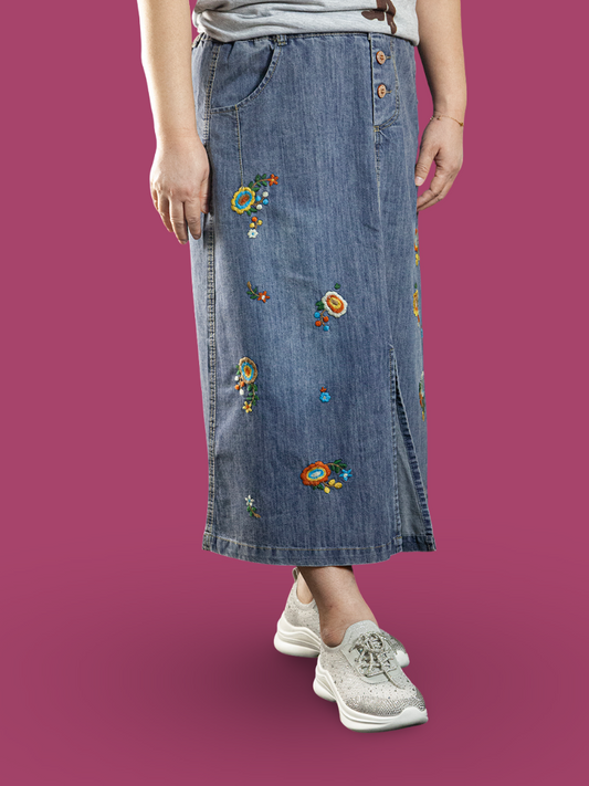 Rok Panjang Soft Jeans