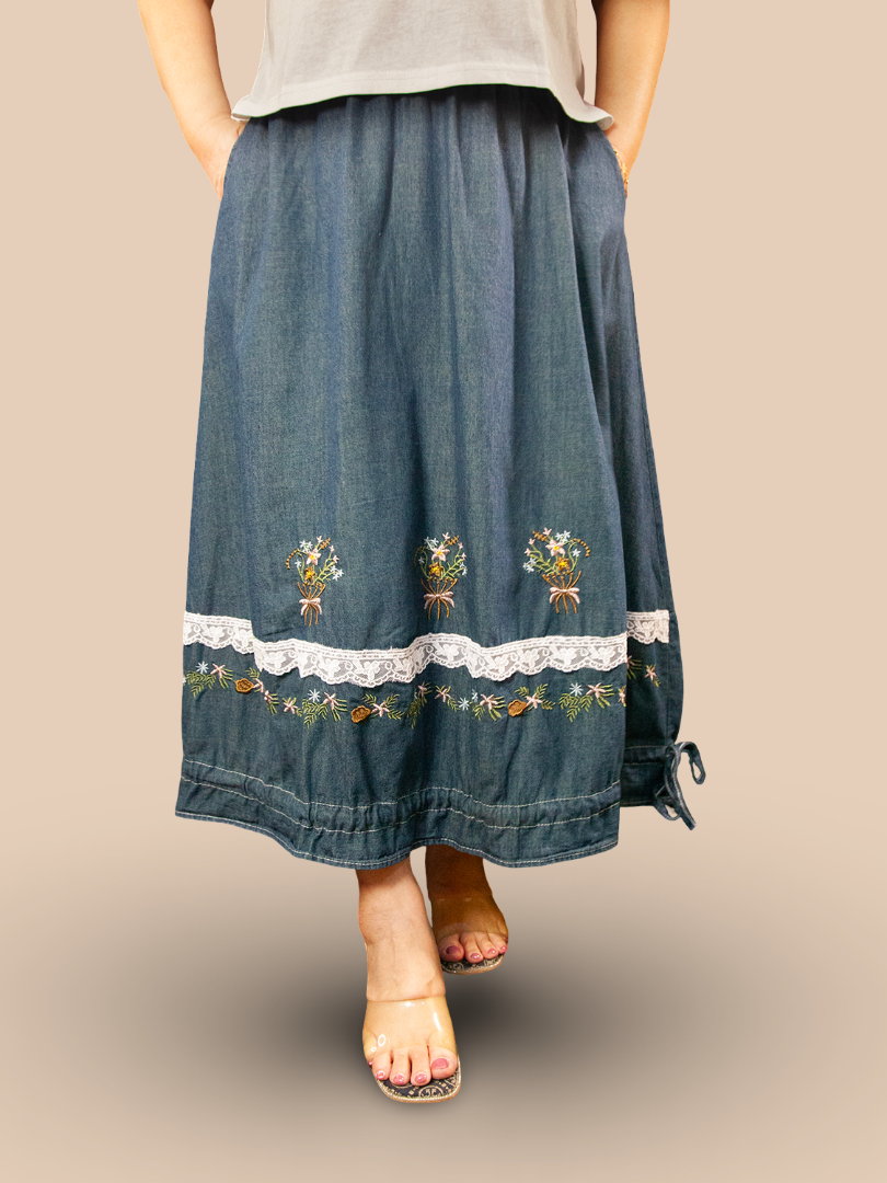 Rok Panjang Soft Jeans
