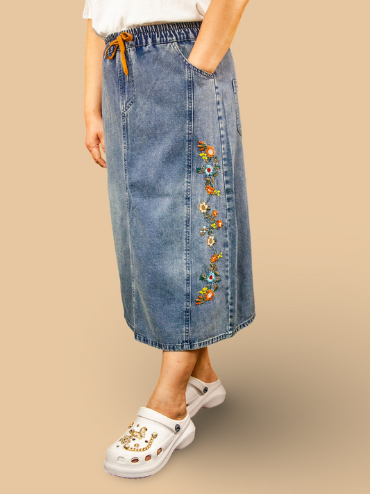 Rok Panjang Soft Jeans