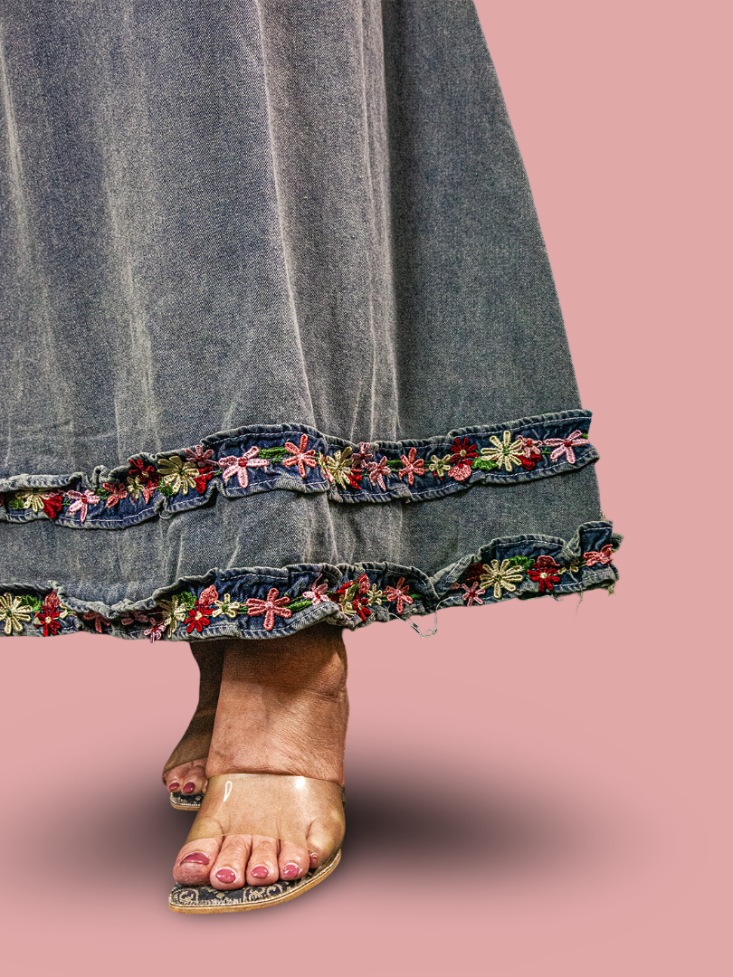 Rok Panjang Soft Jeans