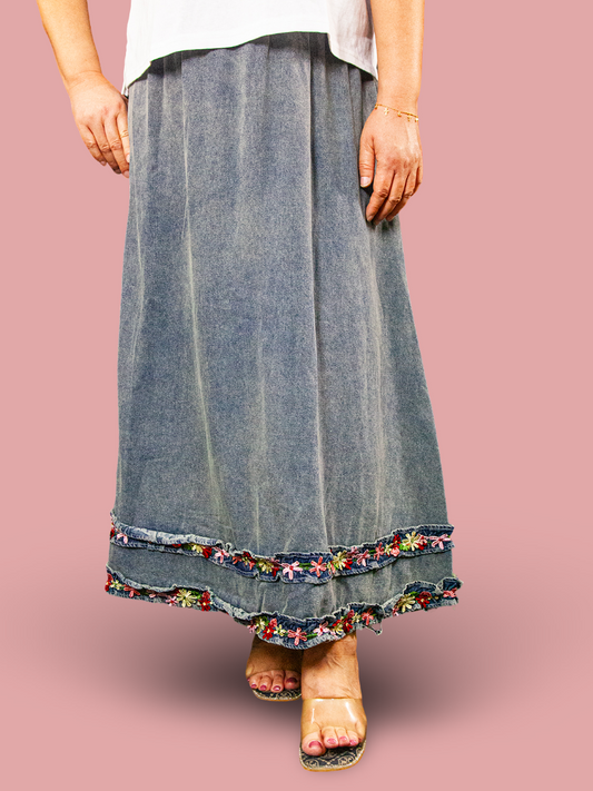 Rok Panjang Soft Jeans