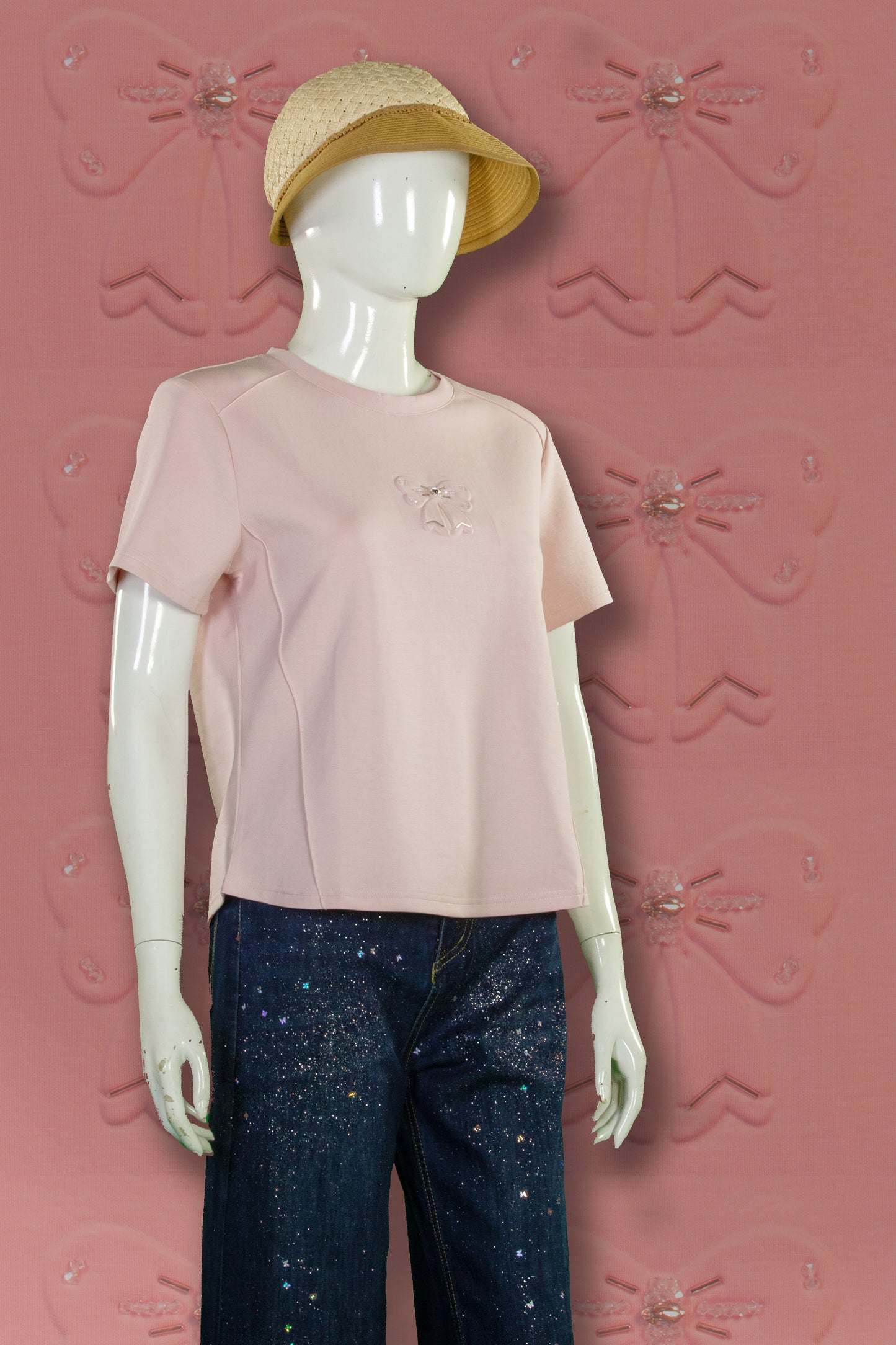 T-Shirt Serat Bambu Motif Pita