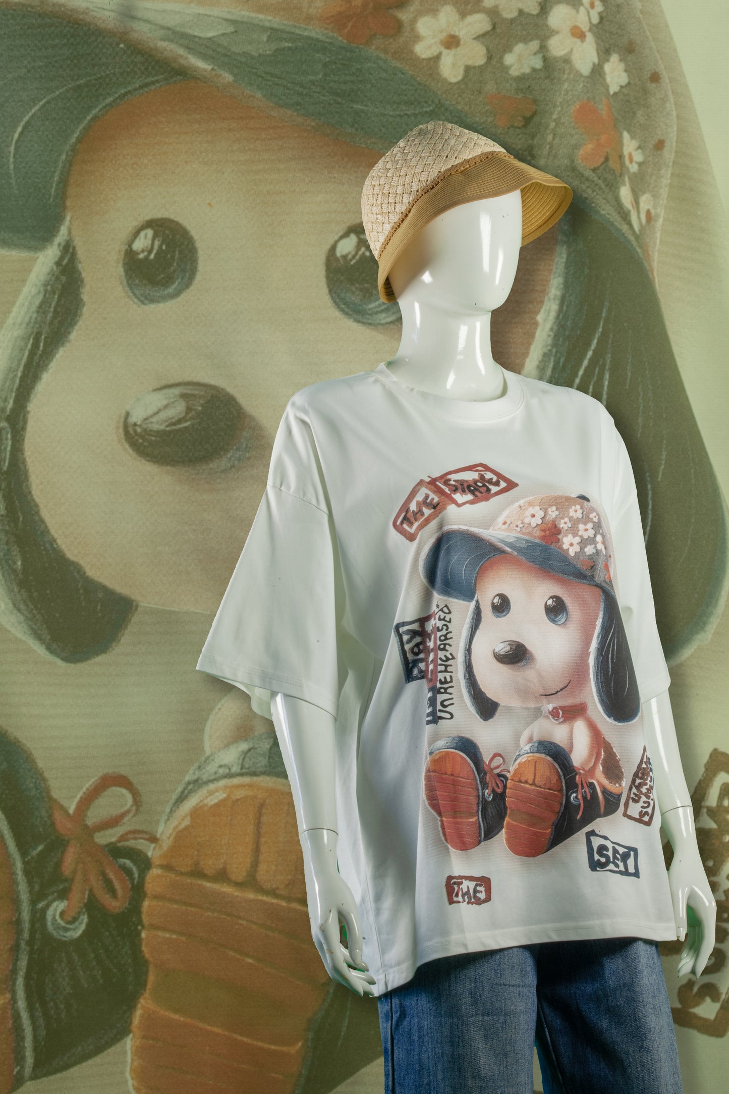 T-Shirt Motif Snoopy Adorable