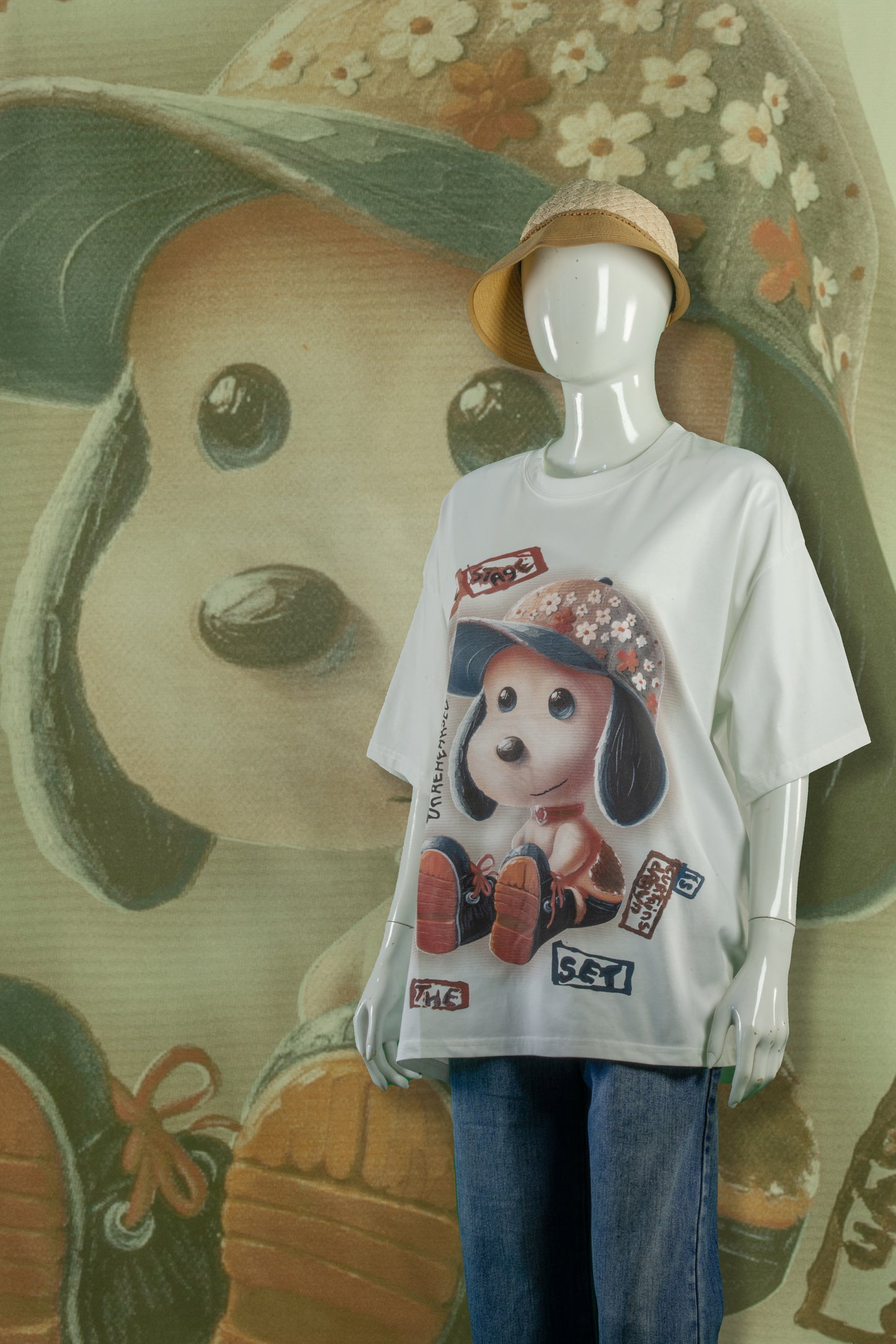 T-Shirt Motif Snoopy Adorable