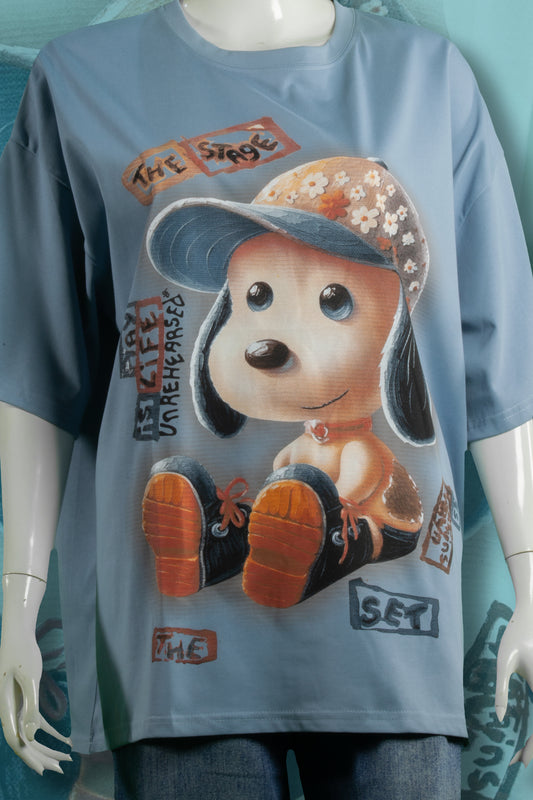 T-Shirt Motif Snoopy Adorable