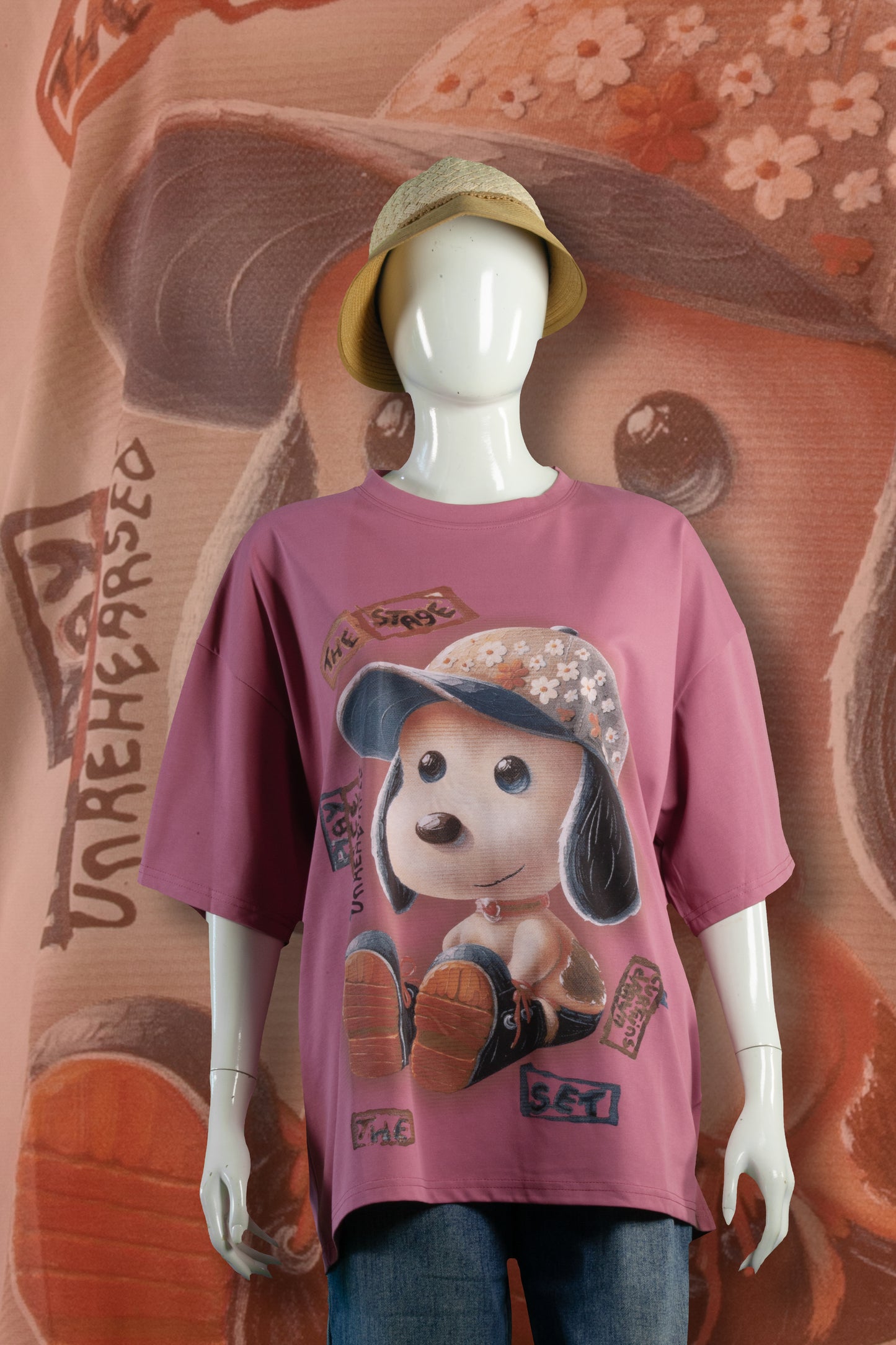 T-Shirt Motif Snoopy Adorable