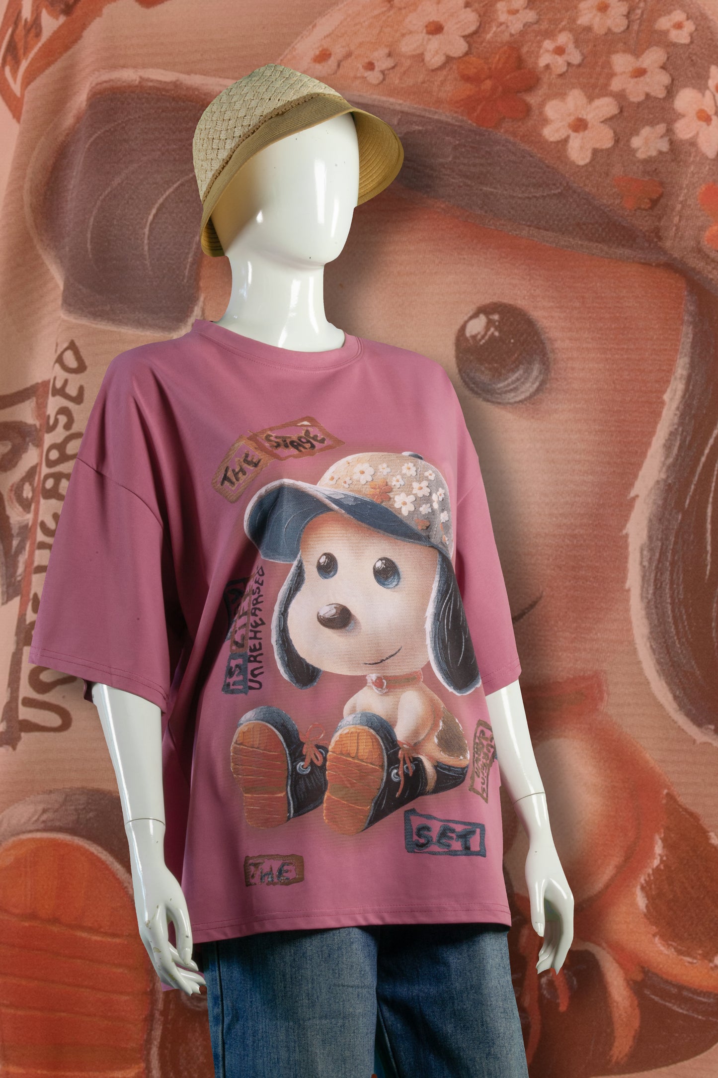 T-Shirt Motif Snoopy Adorable