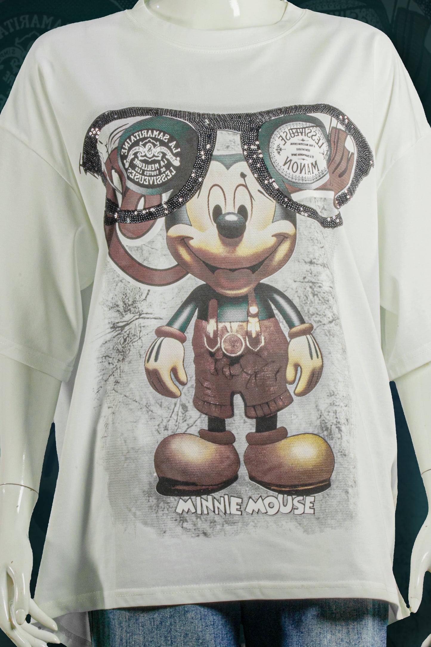 T-Shirt Model Mickey Kaca Mata Besar
