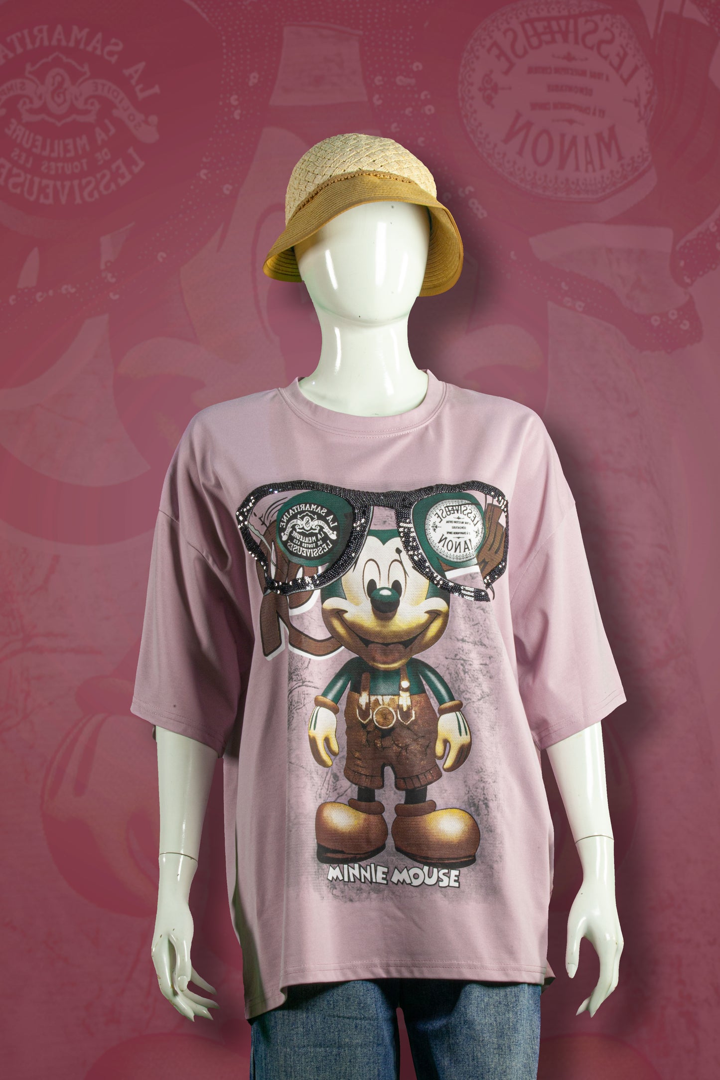 T-Shirt Model Mickey Kaca Mata Besar