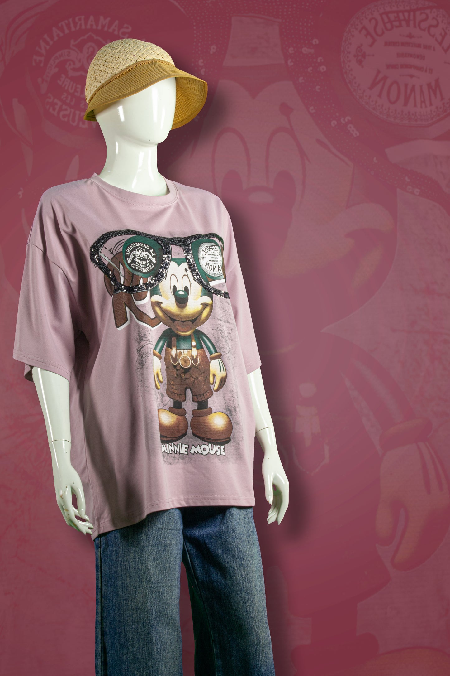 T-Shirt Model Mickey Kaca Mata Besar