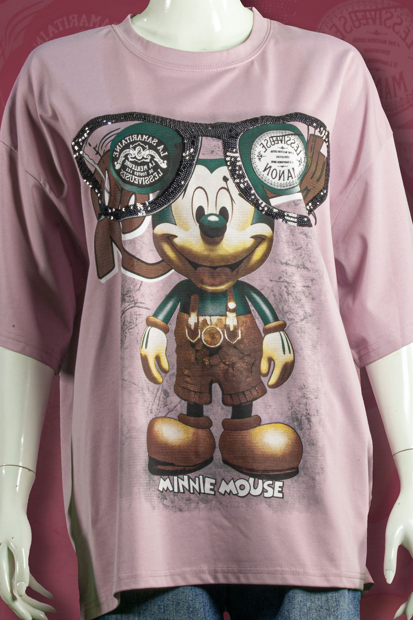 T-Shirt Model Mickey Kaca Mata Besar