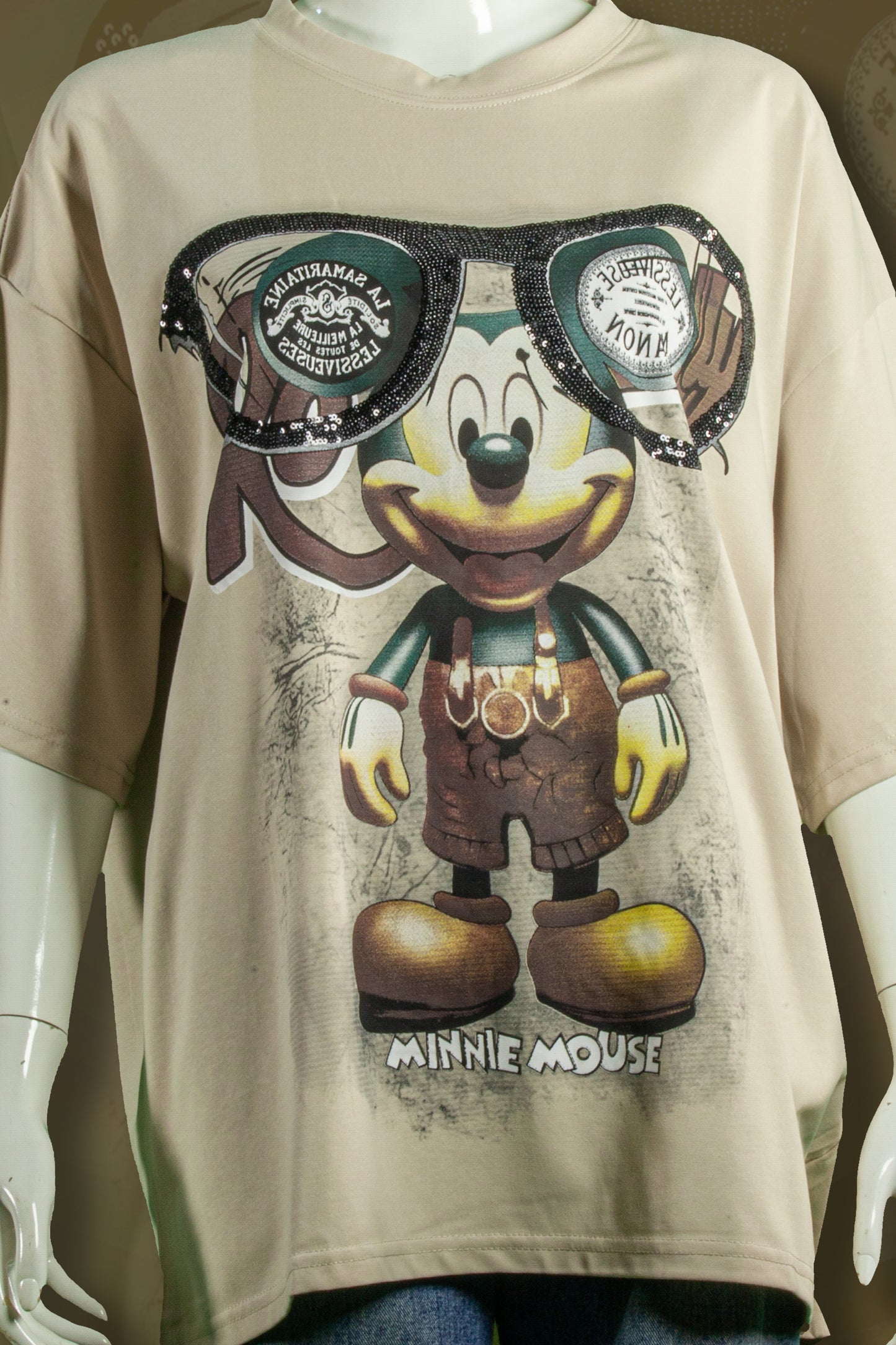 T-Shirt Model Mickey Kaca Mata Besar
