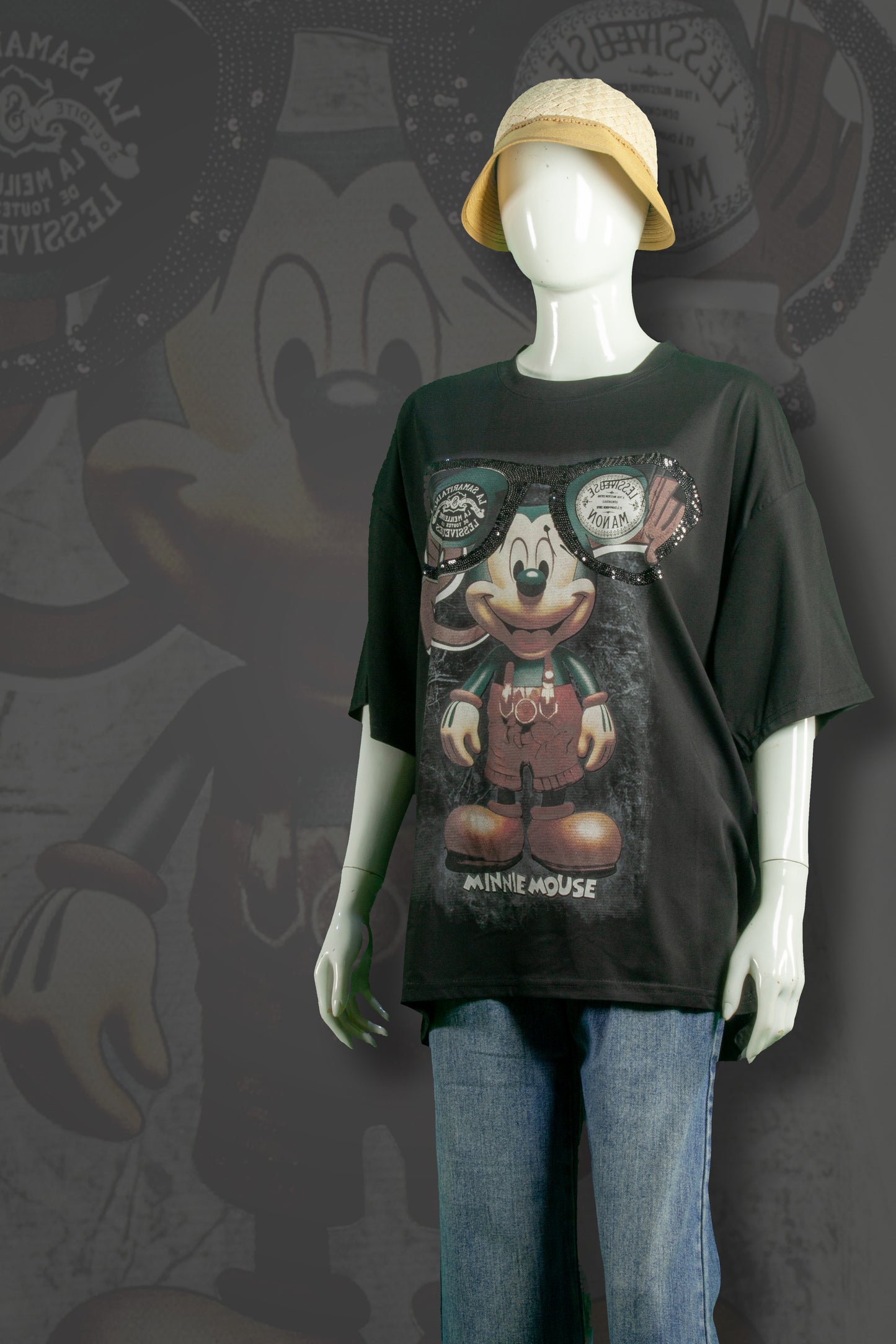T-Shirt Model Mickey Kaca Mata Besar