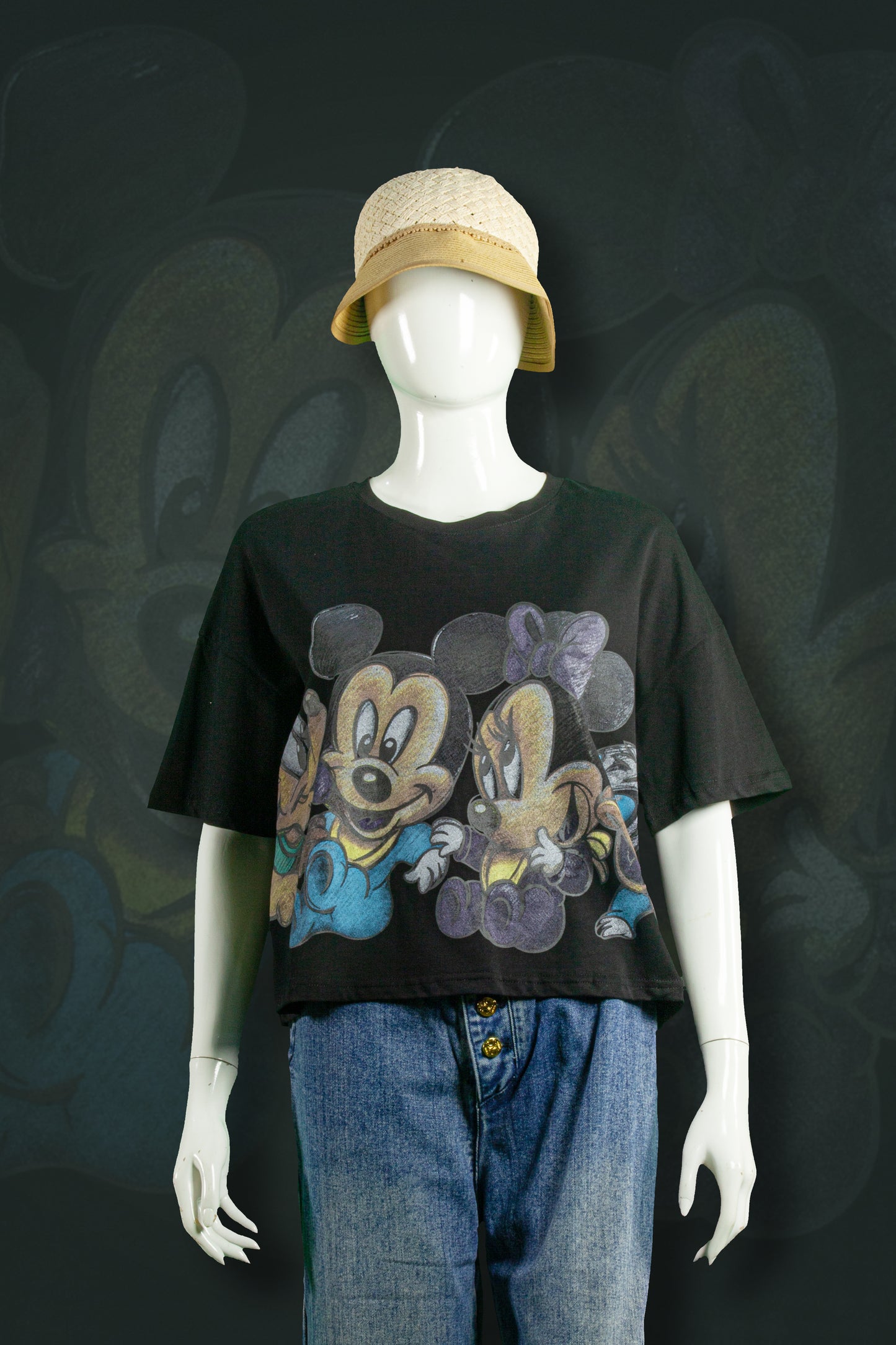 T-Shirt Crop Model Baby Mickey & Friend