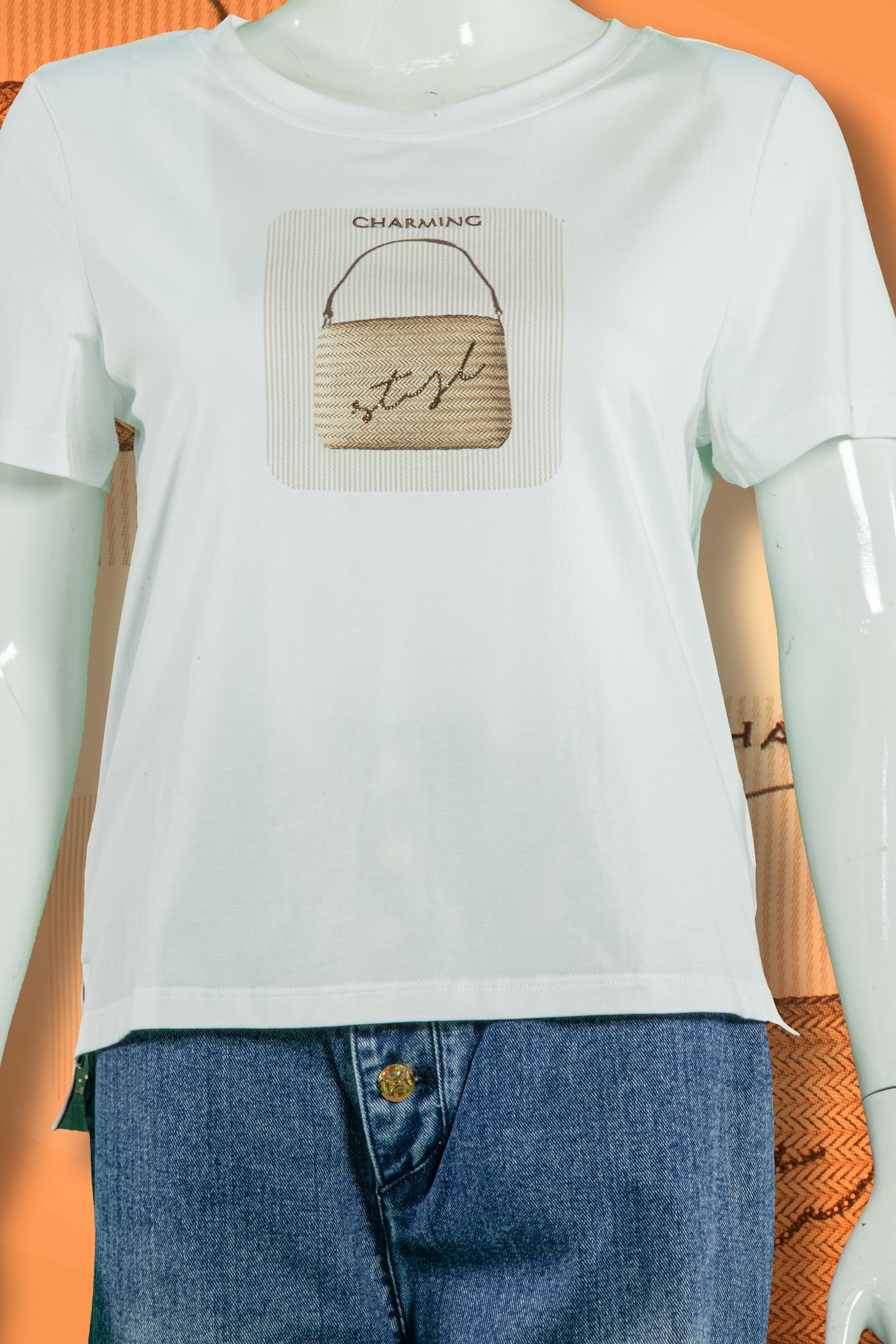 T-Shirt Tencel Motif Handbag