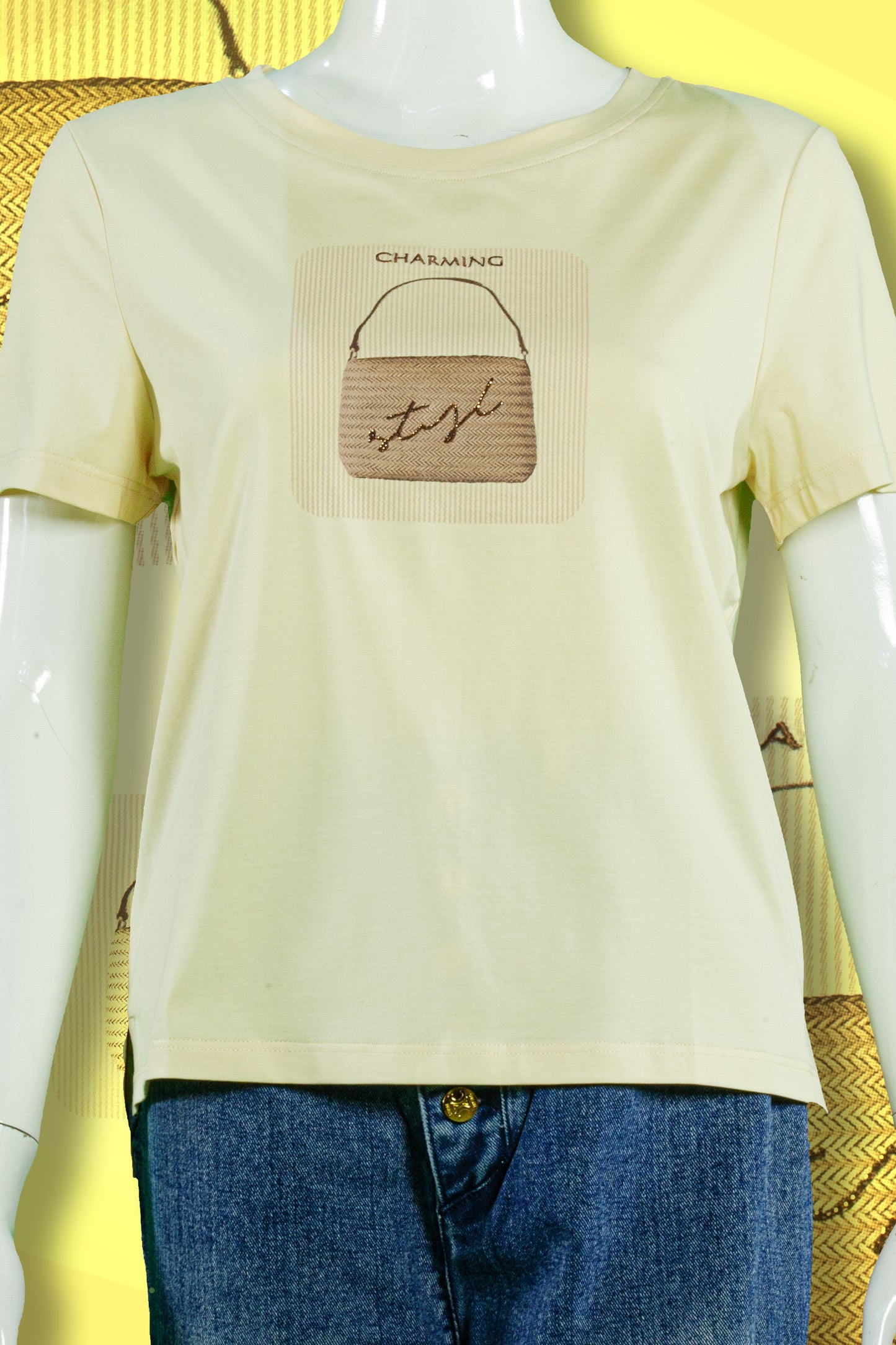 T-Shirt Tencel Motif Handbag