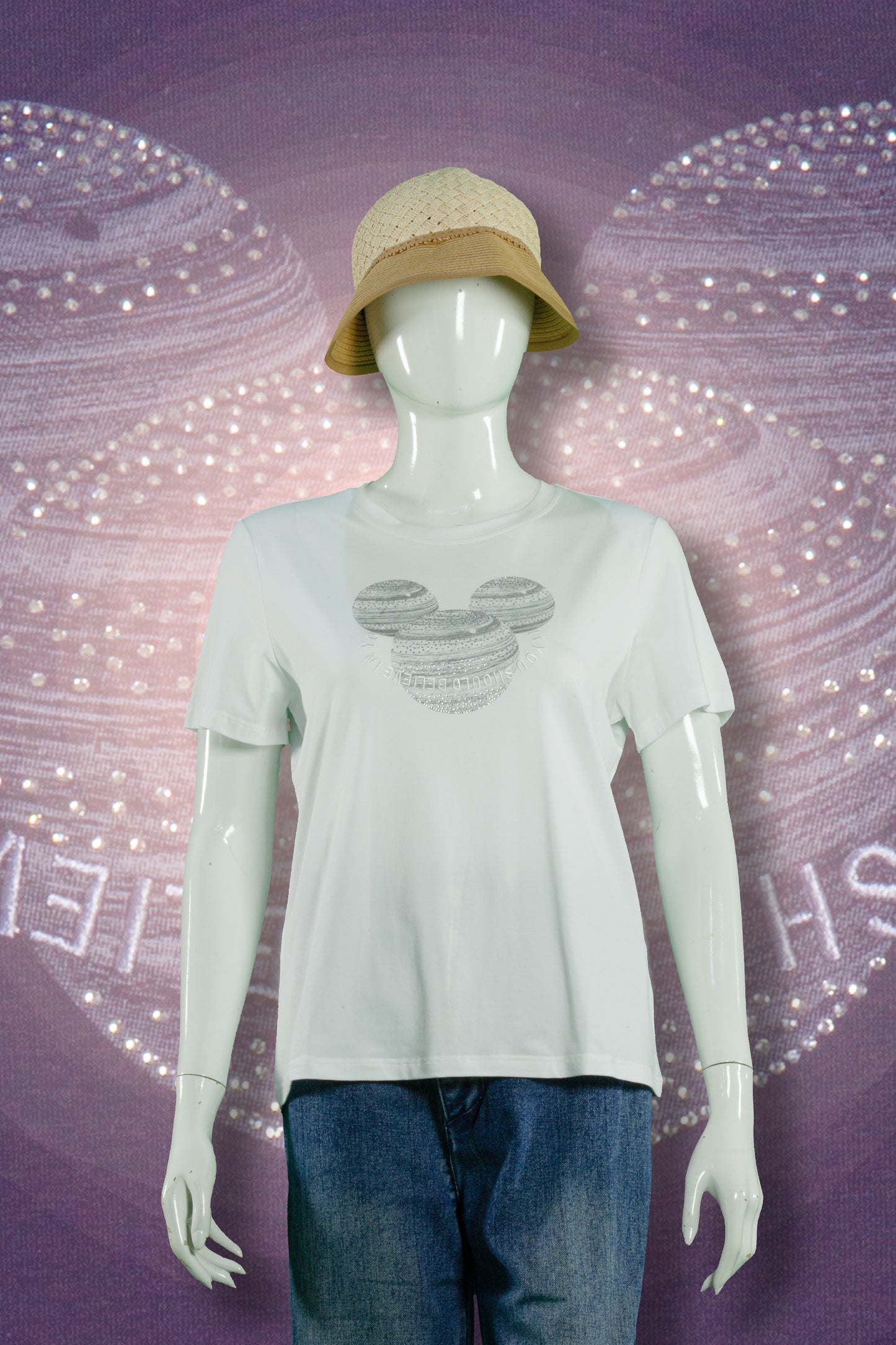 T-Shirt Tencel Motif Like Mickey Head