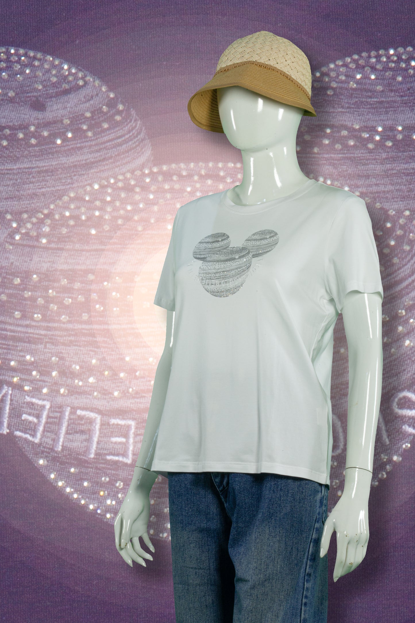 T-Shirt Tencel Motif Like Mickey Head