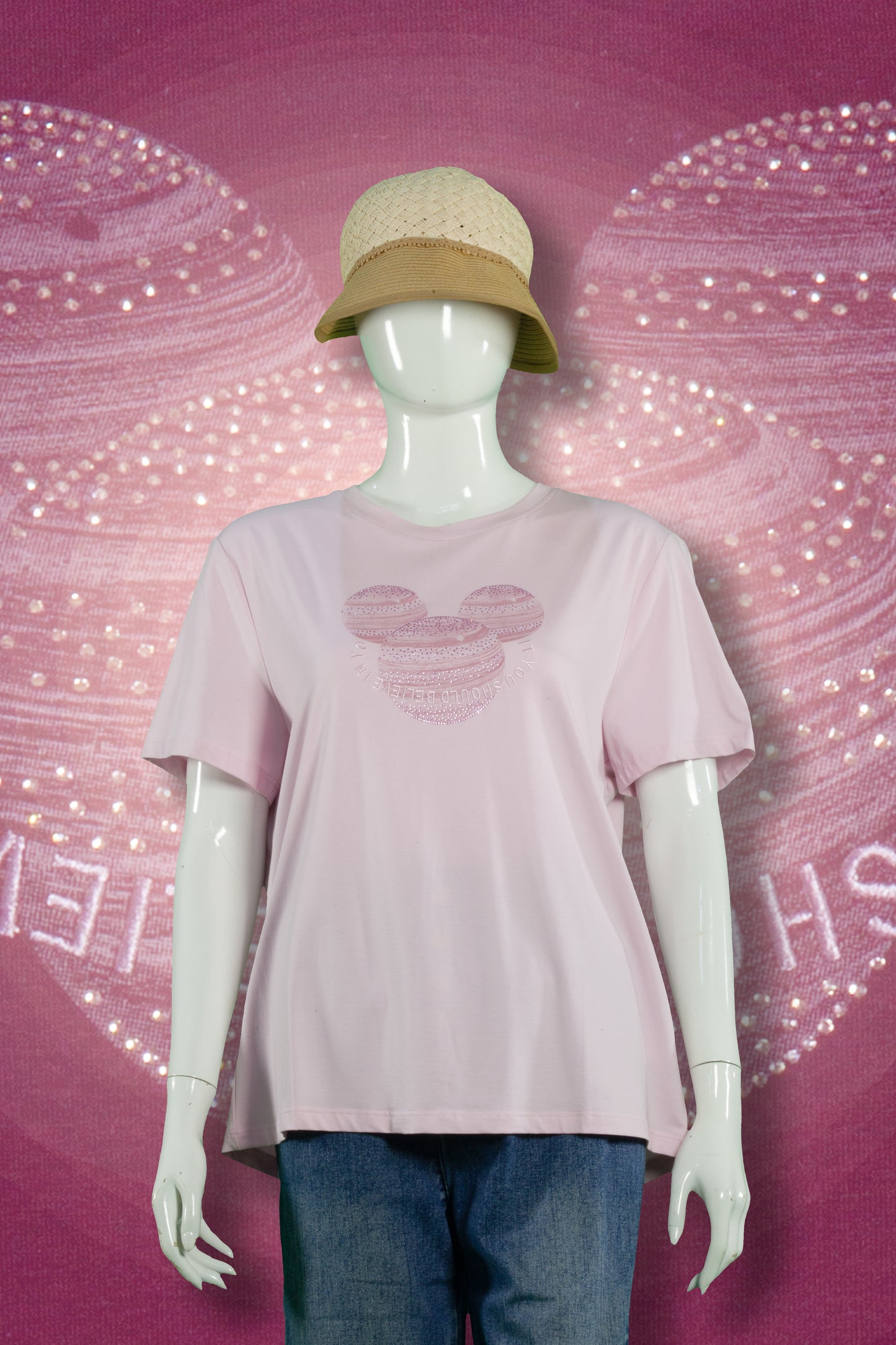 T-Shirt Tencel Motif Like Mickey Head