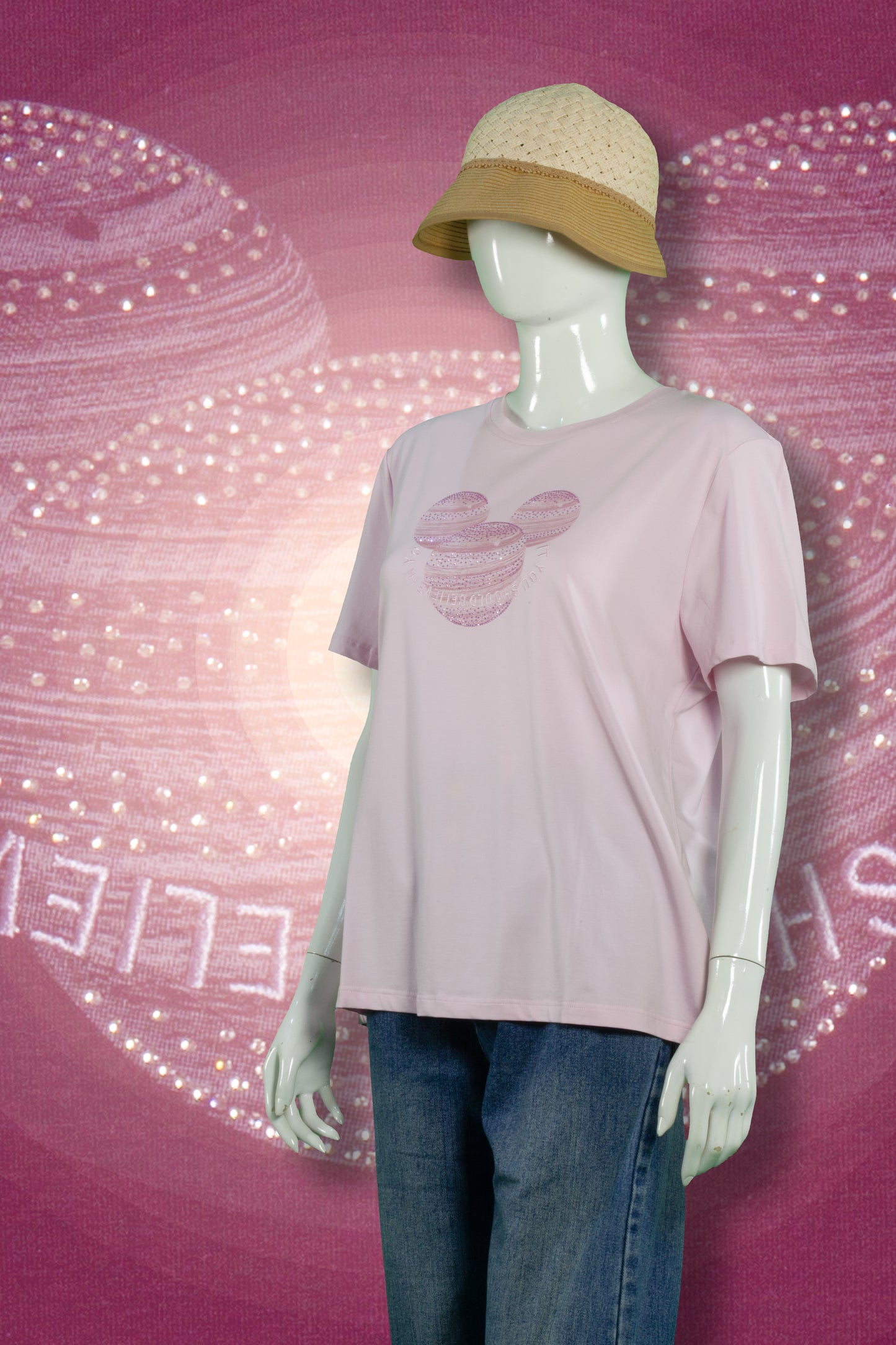 T-Shirt Tencel Motif Like Mickey Head