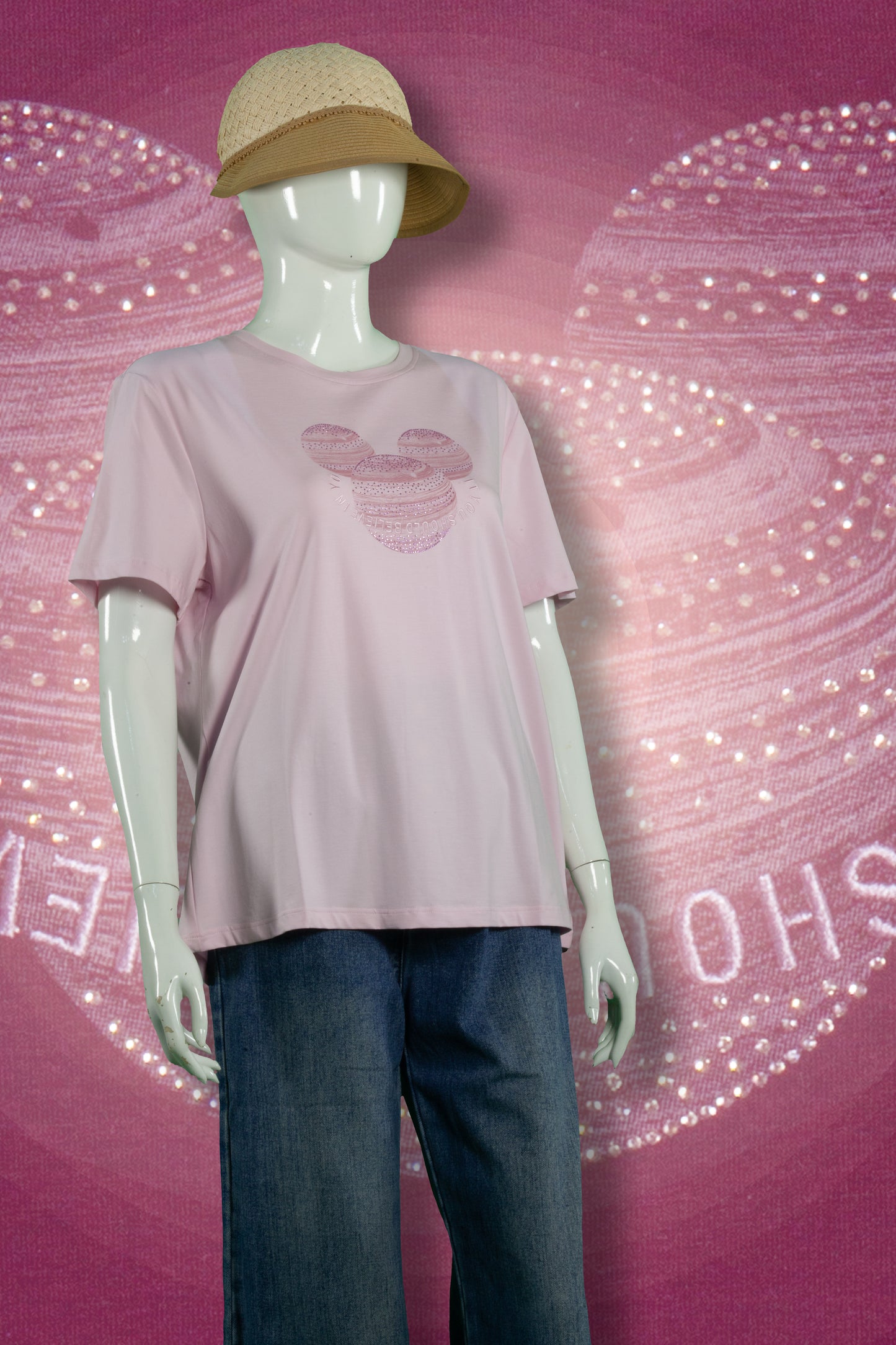 T-Shirt Tencel Motif Like Mickey Head